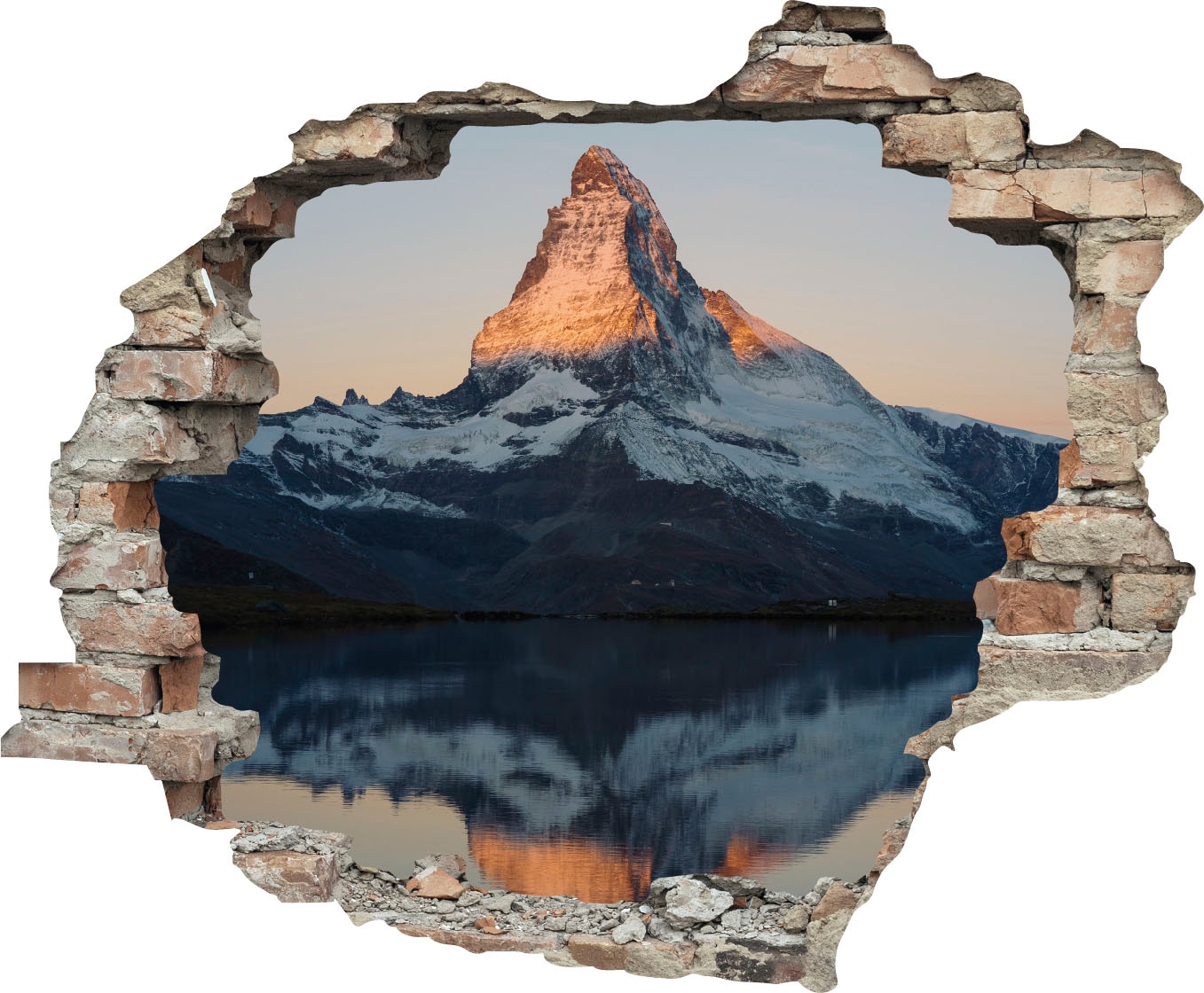 queence Wandtattoo "Matterhorn", (1 St.), Wandsticker, Wandbild, selbstkleb günstig online kaufen