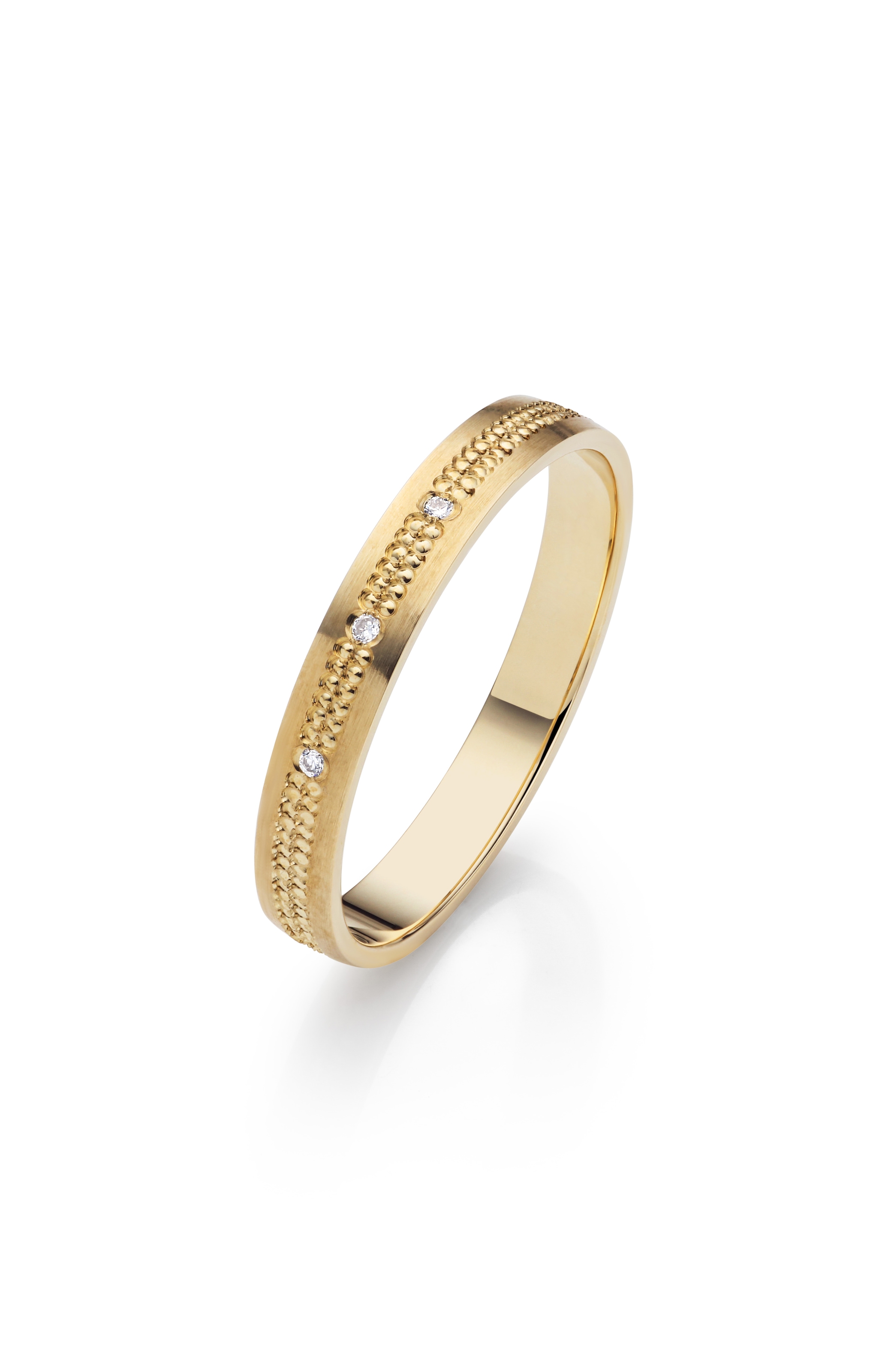 Firetti Trauring »Schmuck Geschenk Gold 375 Hochzeit Ehering Partnerring "LIEBE"«, Made in Germany - wahlweise mit oder ohne Brillanten