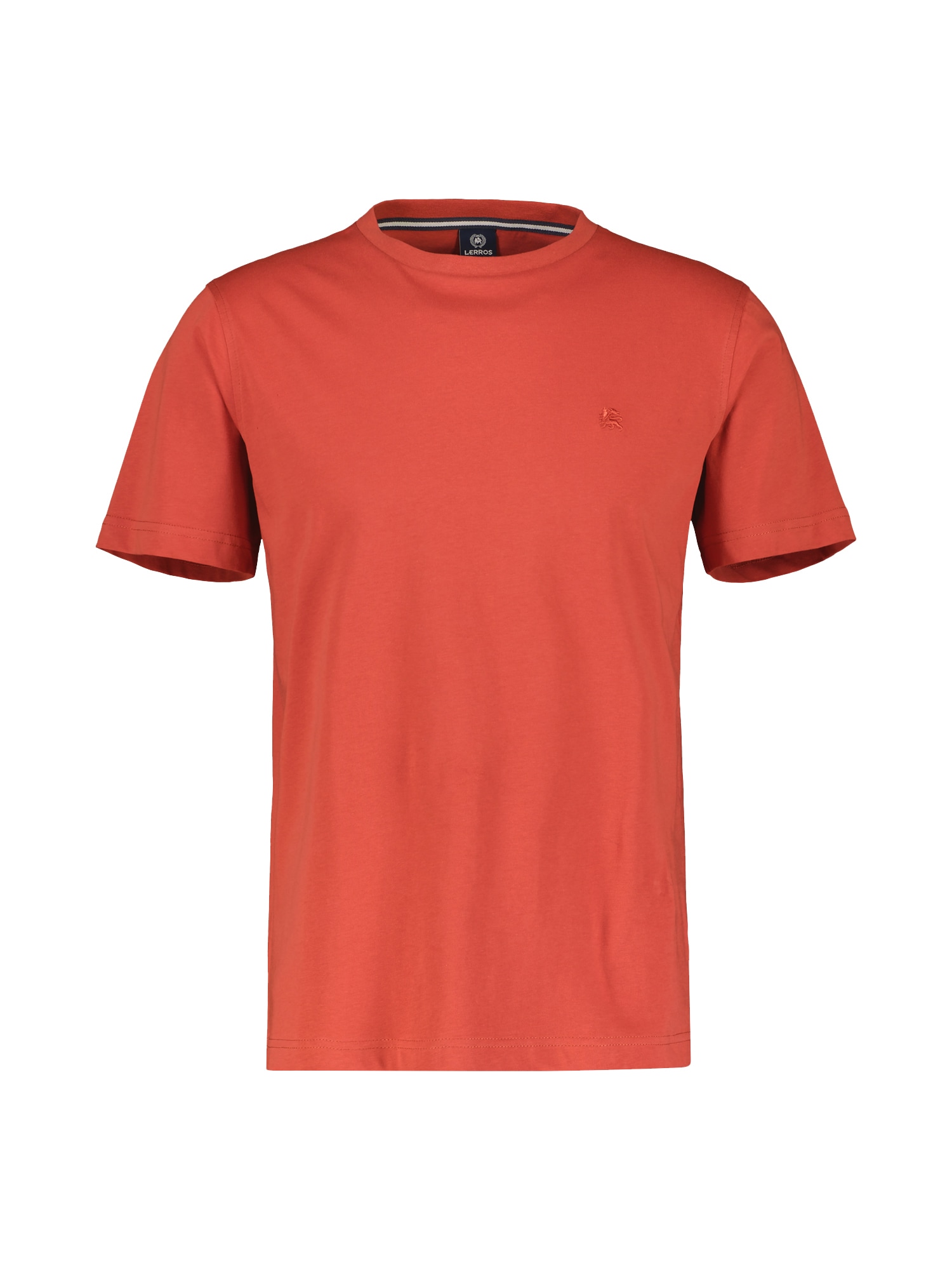 LERROS T-Shirt "LERROS Unifarbenes Basic T-Shirt mit Logostitch" günstig online kaufen