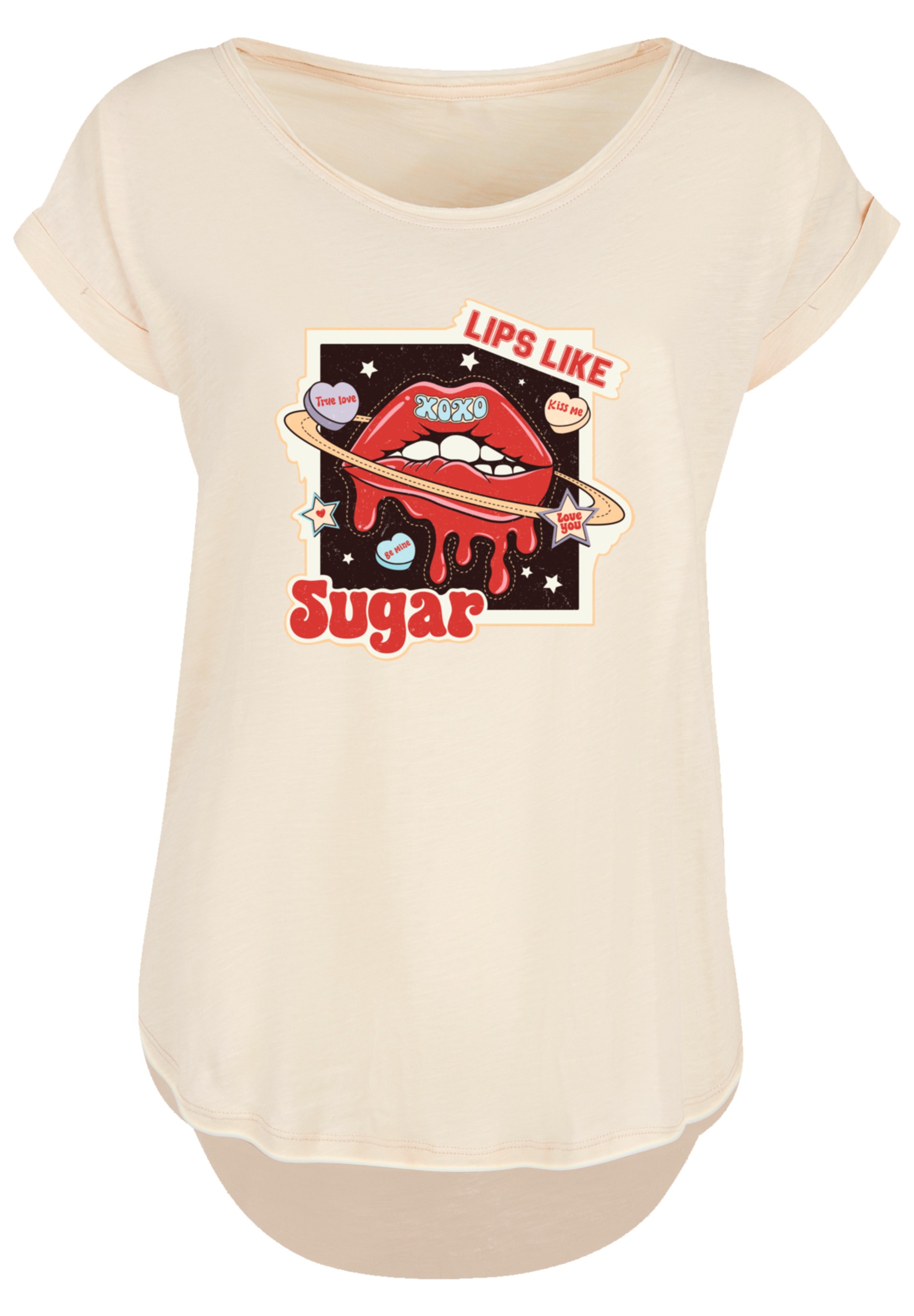 F4NT4STIC T-Shirt "Lips like sugar retro fashion Valentinstag", Premium Qua günstig online kaufen