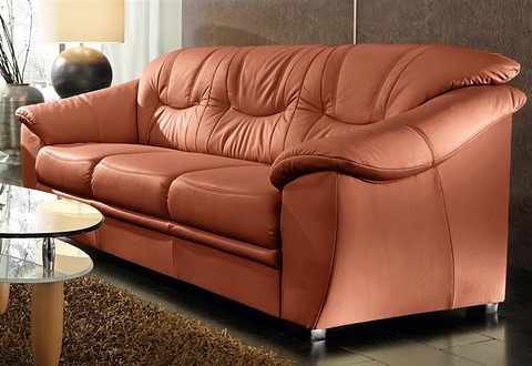 sit&more 3-Sitzer "Savona, B: 198 cm, Federkern, Komfortsitzhöhe 46 cm" optional Schlaffunktion, Liegefläche 190x137cm, Stoff- & Lederauswahl
