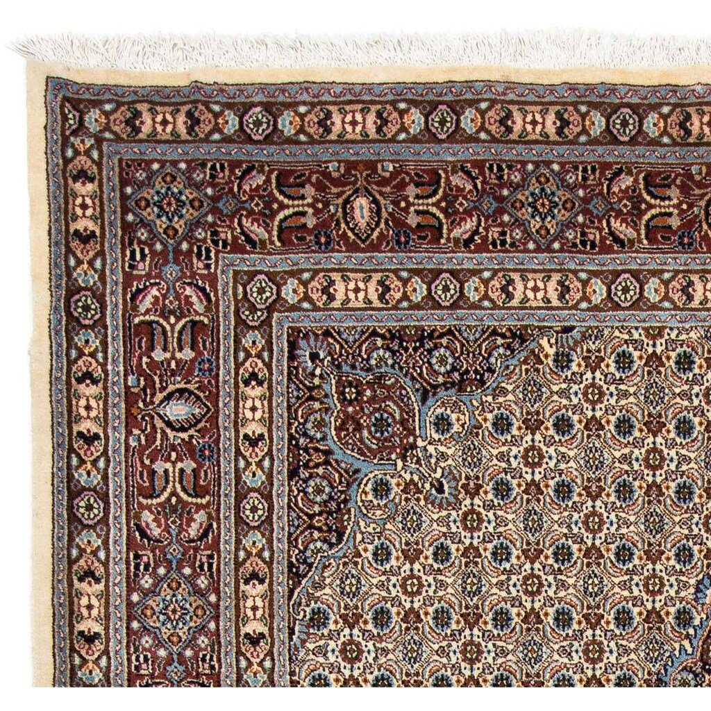 morgenland Wollteppich »Yalameh Medaillon Beige 158 x 102 cm«, rechteckig