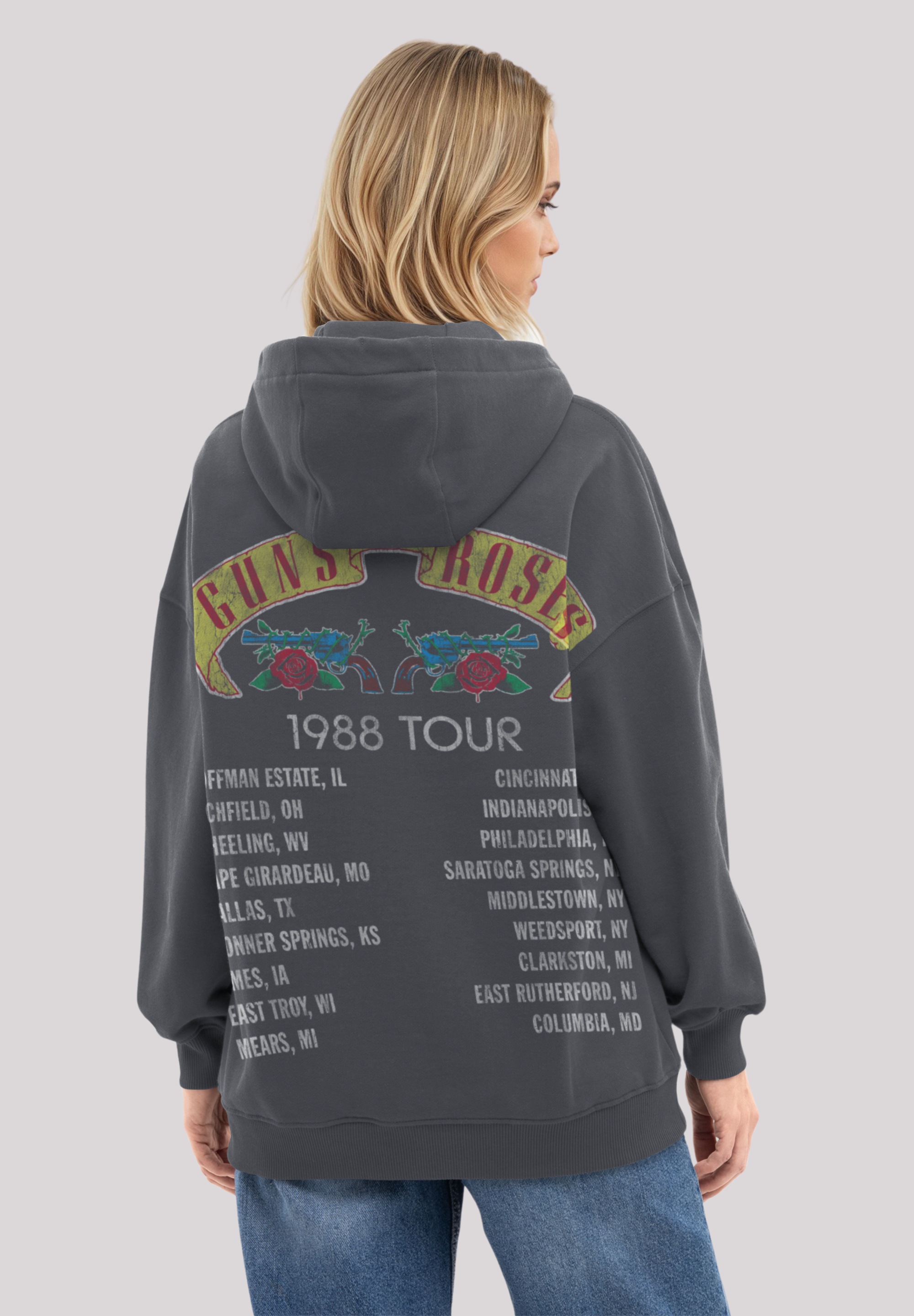 F4NT4STIC Kapuzenpullover »Guns N' Roses Skull Rock Band Merch« Premium Qualität
