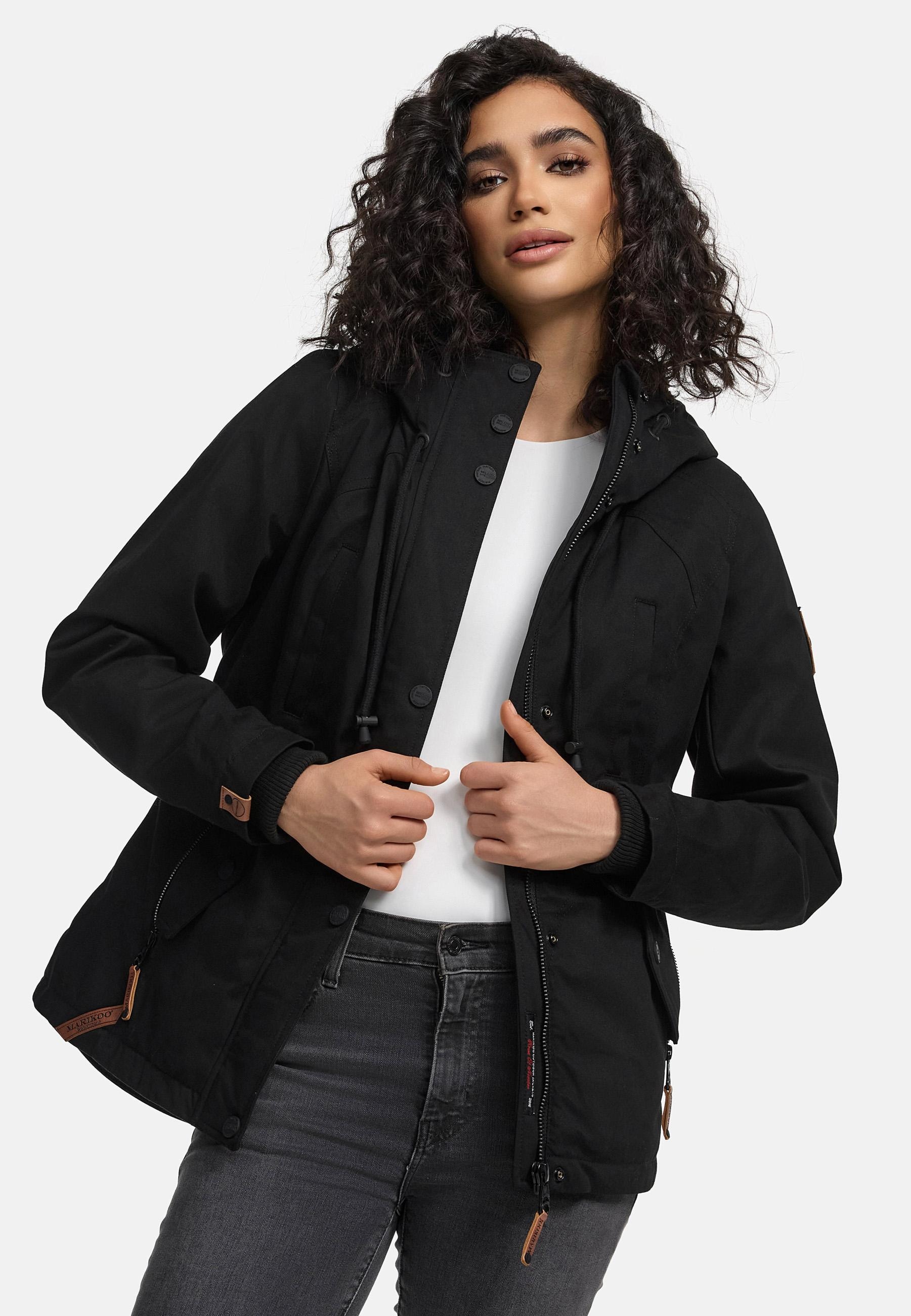 Marikoo Winterjacke »Bikoo«, mit Kapuze, sportliche Damen Outdoor Baumwolljacke mit Kapuze