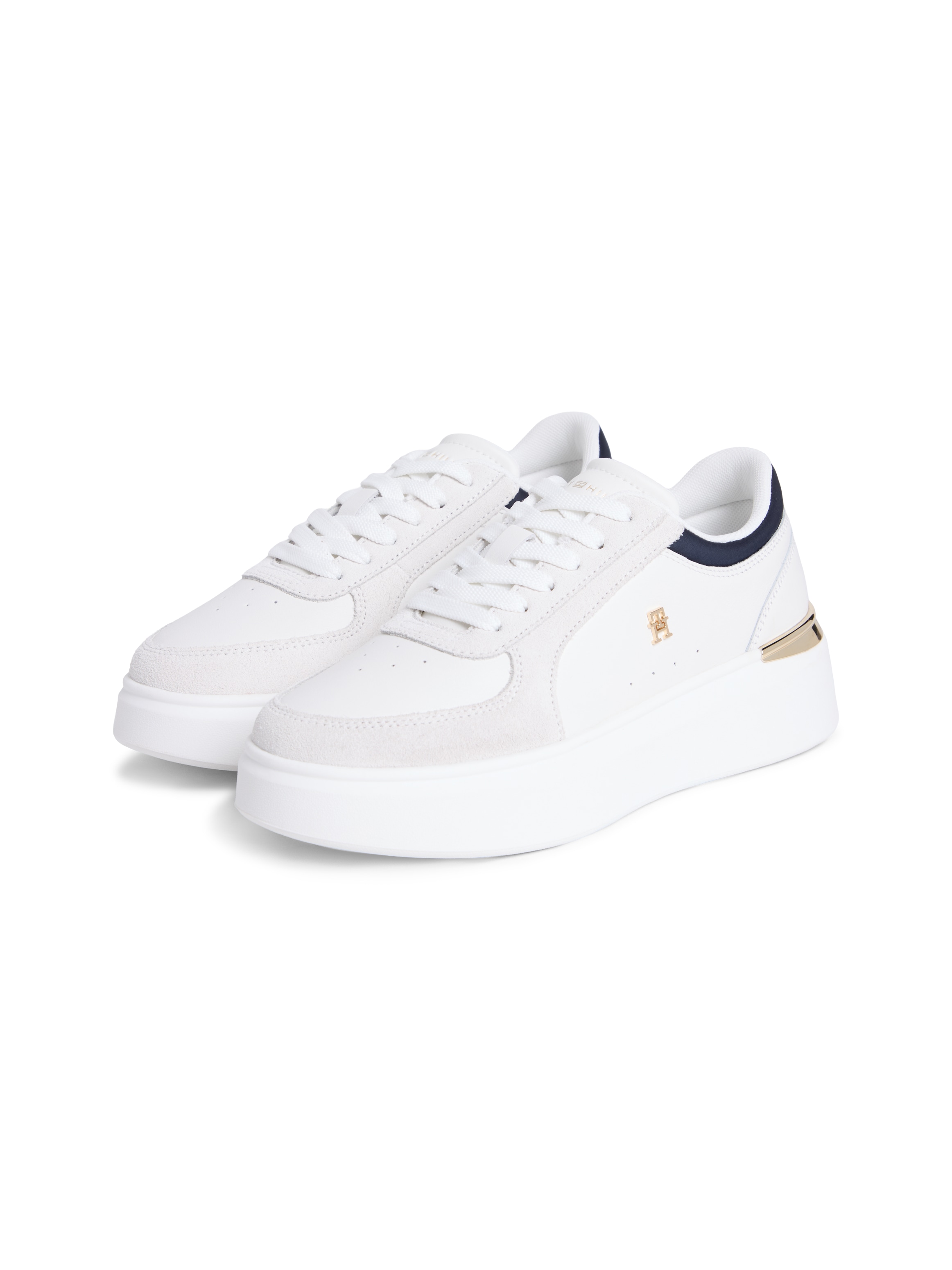 Tommy Hilfiger Plateausneaker "TH SATIN PLATFORM SNEAKER" Freizeitschuh, Sc günstig online kaufen