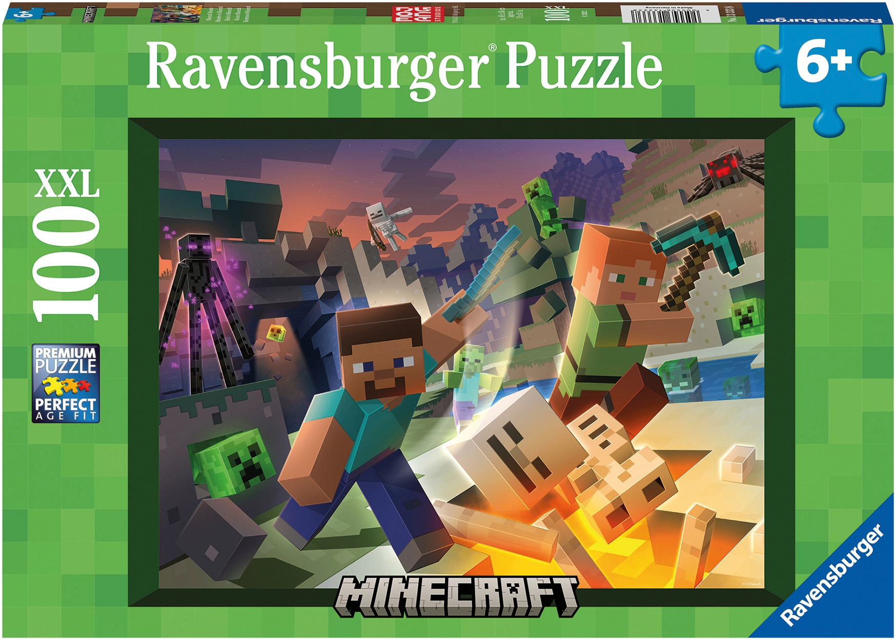 Puzzle »Monster Minecraft«, Made in Germany; FSC® - schützt Wald - weltweit