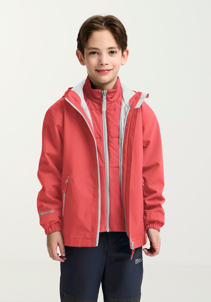 Jack Wolfskin 3-in-1-Funktionsjacke »HYBRID 3IN1 JACKET K«, mit Kapuze