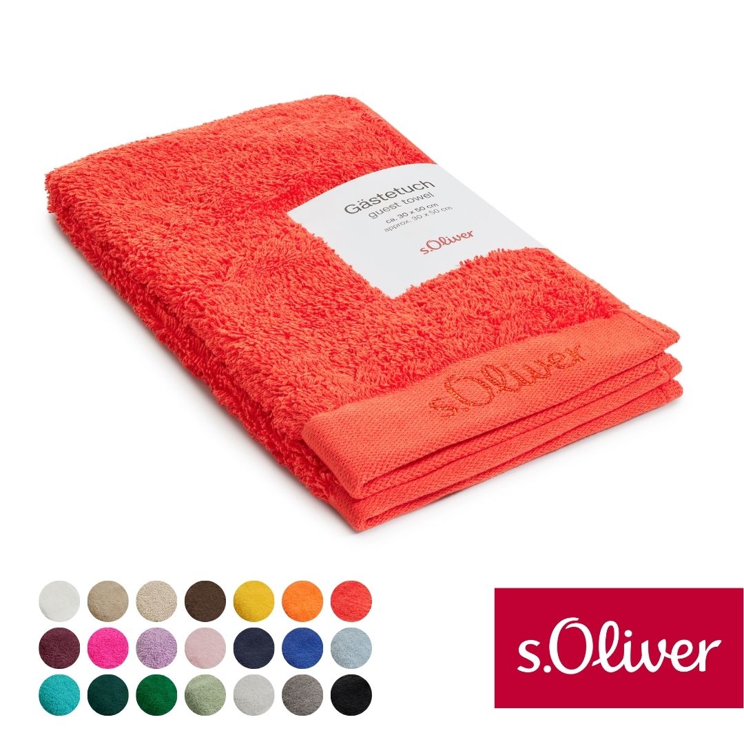 s.Oliver Gästehandtuch "s.Oliver, Premium Qualität, 600 gr/m², auch als Sets erhältlich" große Farbauswahl, auch als Duschtuch, Waschhandschuh, Handtuch