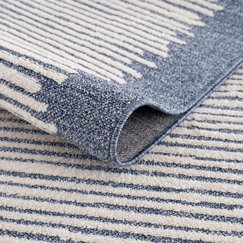 Carpet City Teppich »Art 2231«, rund, Kurzflor, Streifen-Muster, ideal für Flur & Diele
