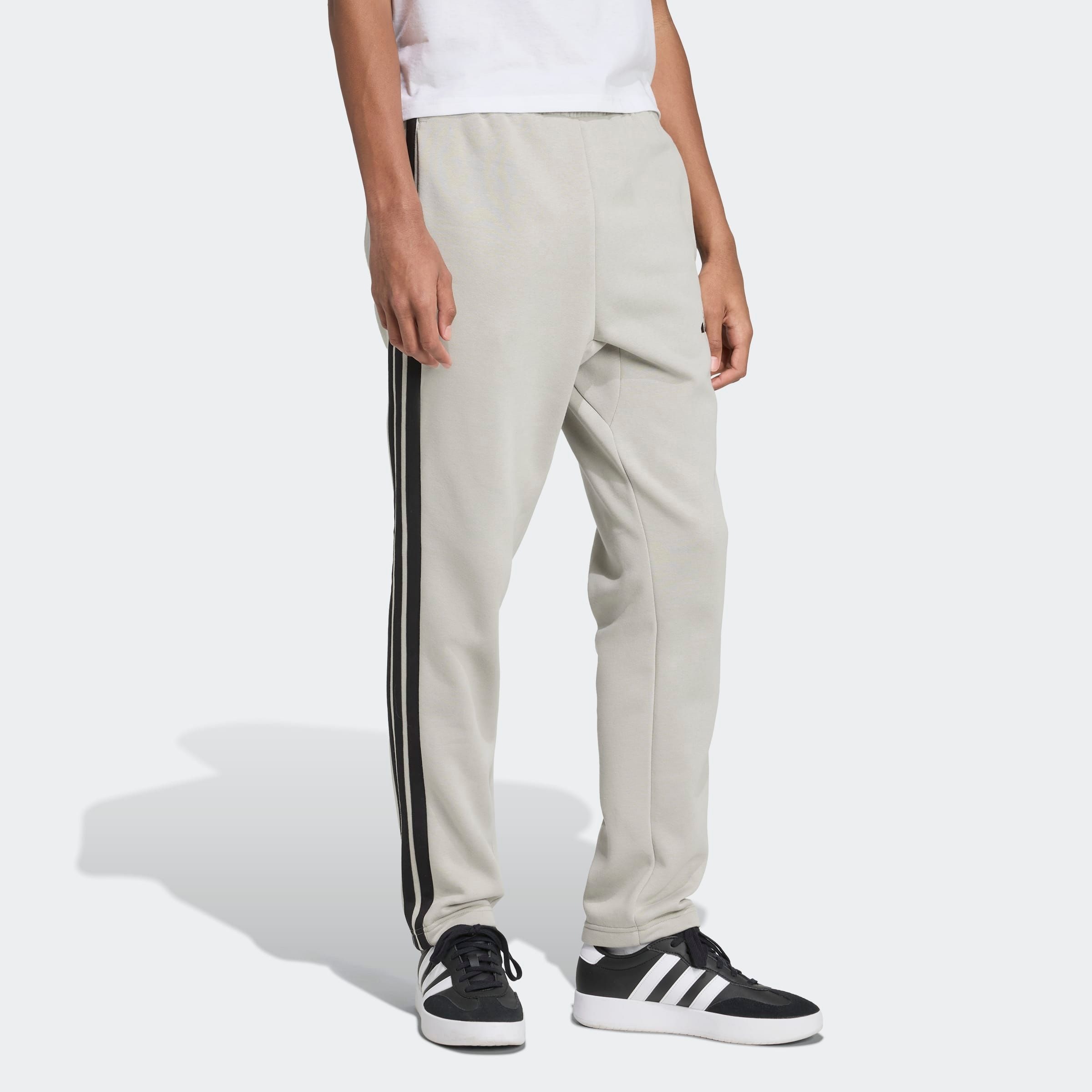 adidas Sportswear Sporthose "ESSENTIALS 3-STREIFEN OPEN HEM" aus Baumwolle, günstig online kaufen