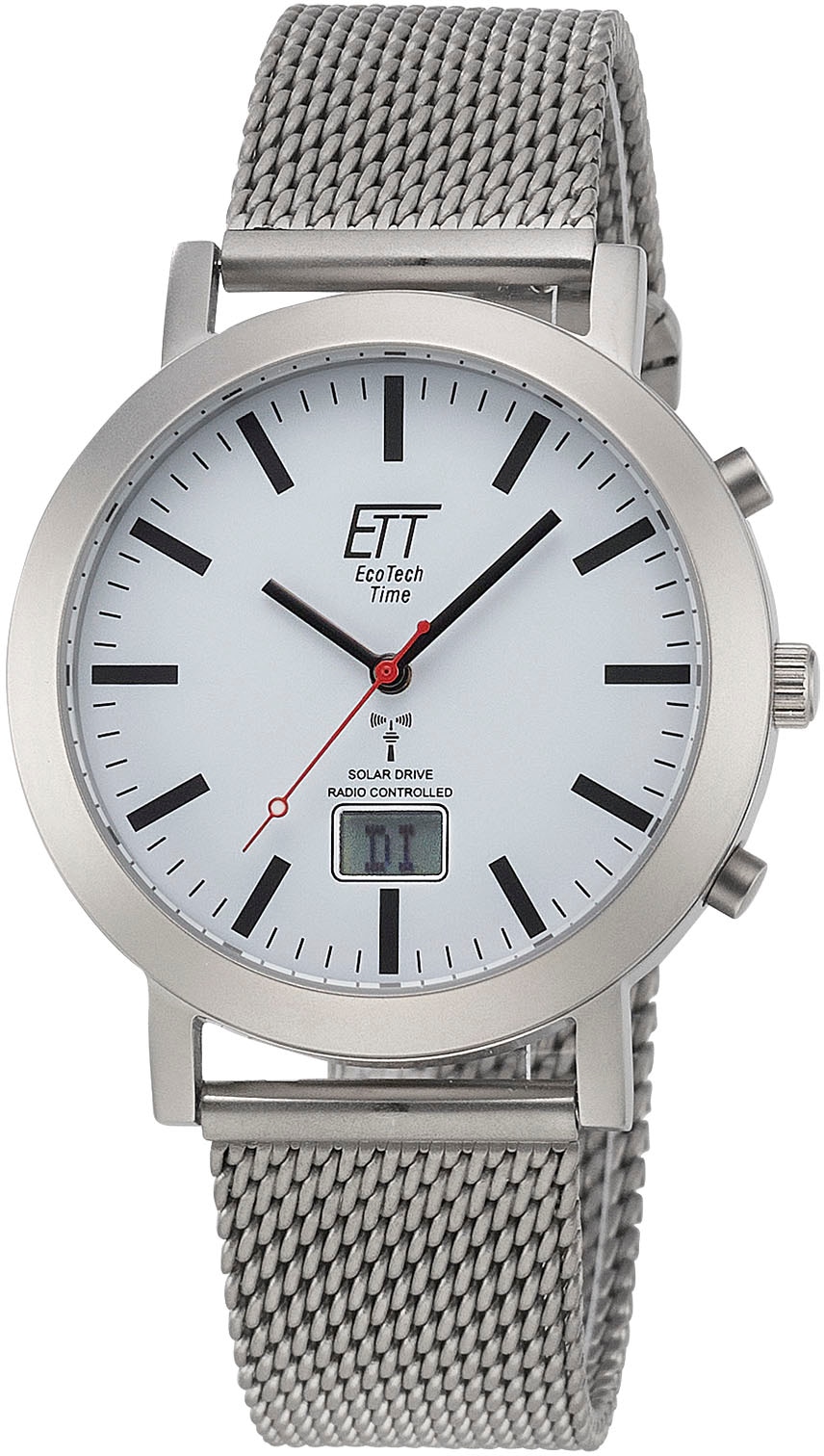 ETT Funkuhr »Station Watch, EGS-11579-11M«, Armbanduhr, Herrenuhr, Datum, Solar