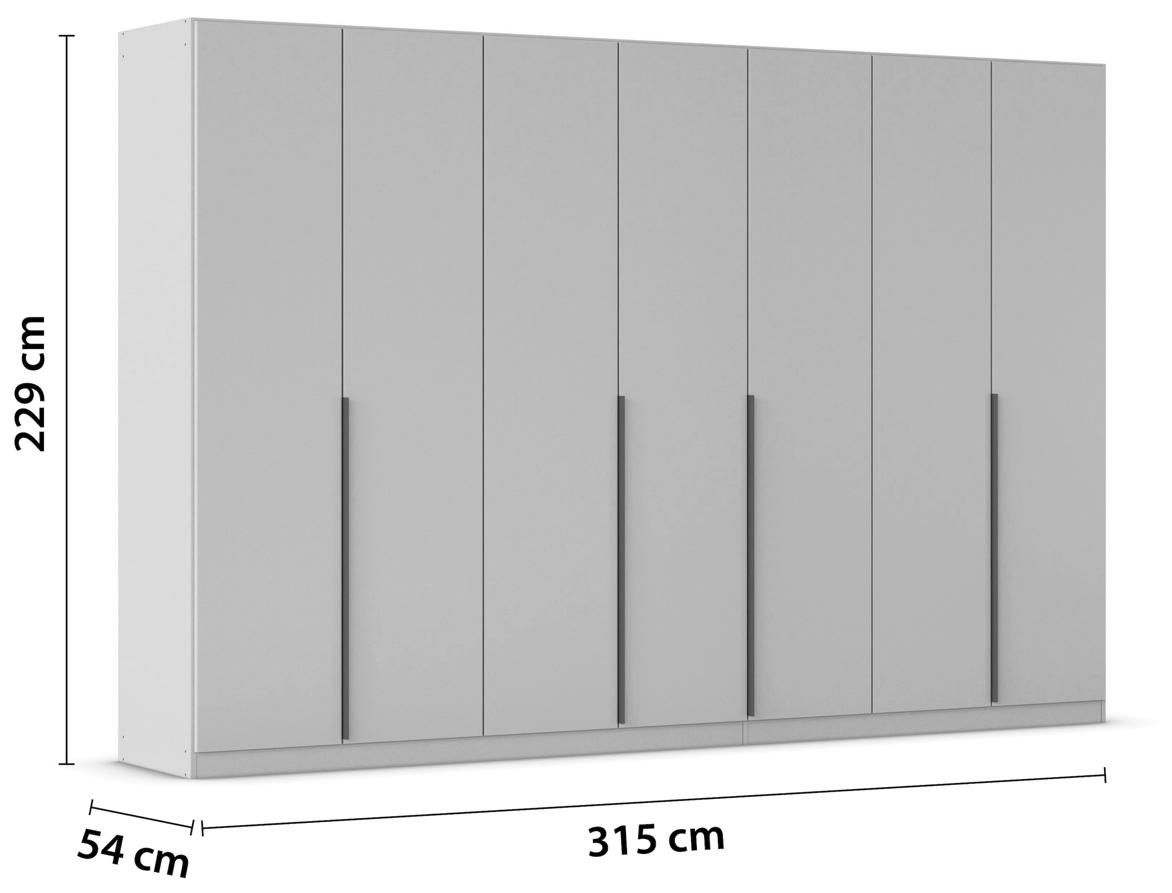 rauch Drehtürenschrank »Kleiderschrank Schrank Garderobe AGORDO TOPSELLER Schlafzimmer«, (in zwei Griff-Farben mit Dekor- oder Hochglanzfront), durchdachte Innenausstattung, in 6 Breiten und 2 Höhen MADE IN GERMANY