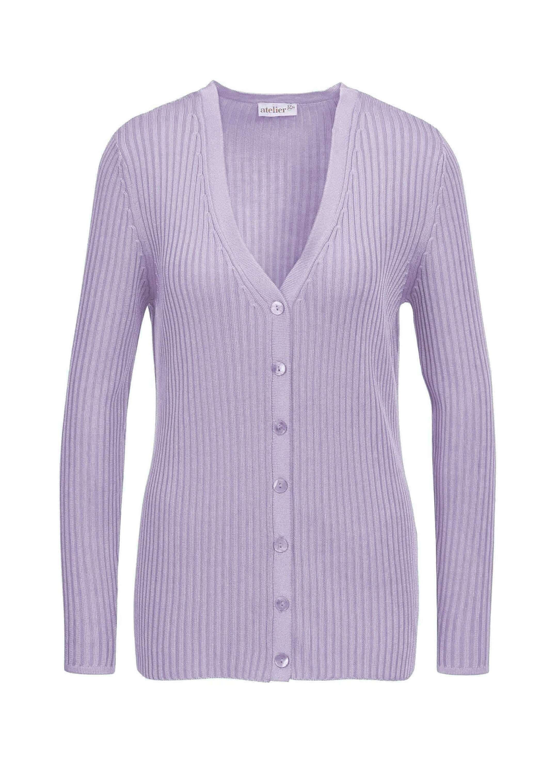 GOLDNER Strickjacke "Kurzgröße Edle Strickjacke in Rippenstruktur" Mit echt günstig online kaufen