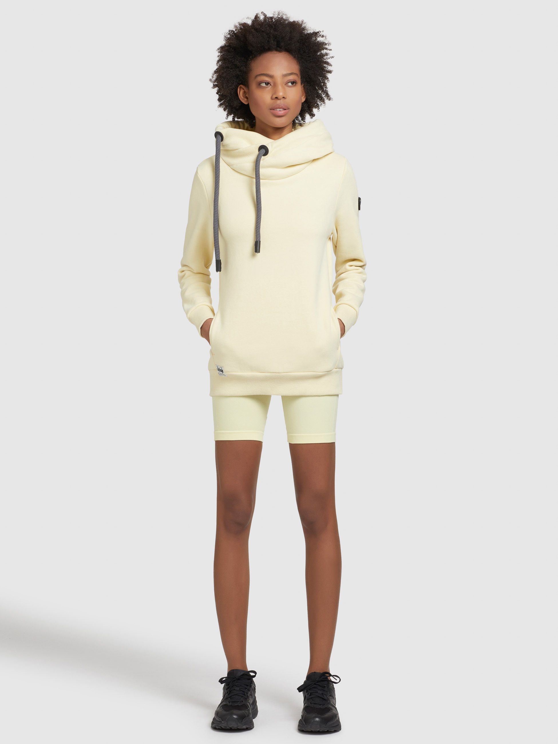 khujo Hoodie »KARIMA«, mit Kapuze in Wickeloptik und Kordelzug