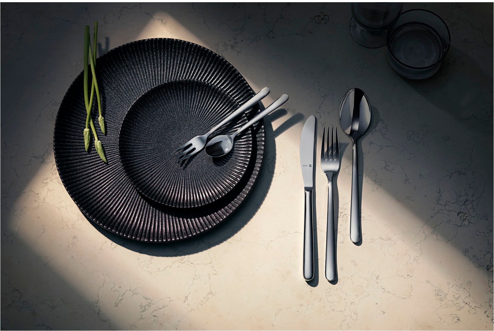 WMF Besteck-Set »Kult Plus«, (Set, 30 tlg.), ergonomisch, Cromargan protect