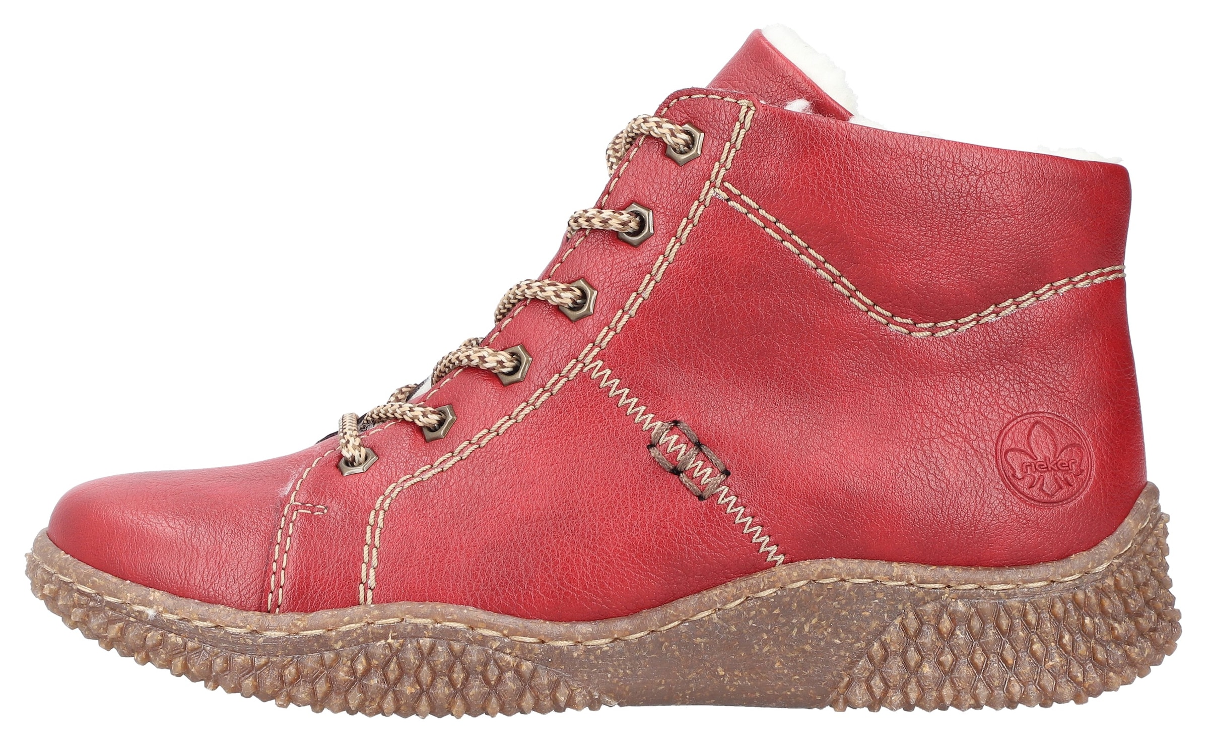 Rieker Winterboots, Schnürboots, Stiefelette, High Top Sneaker mit Innenreißverschluss