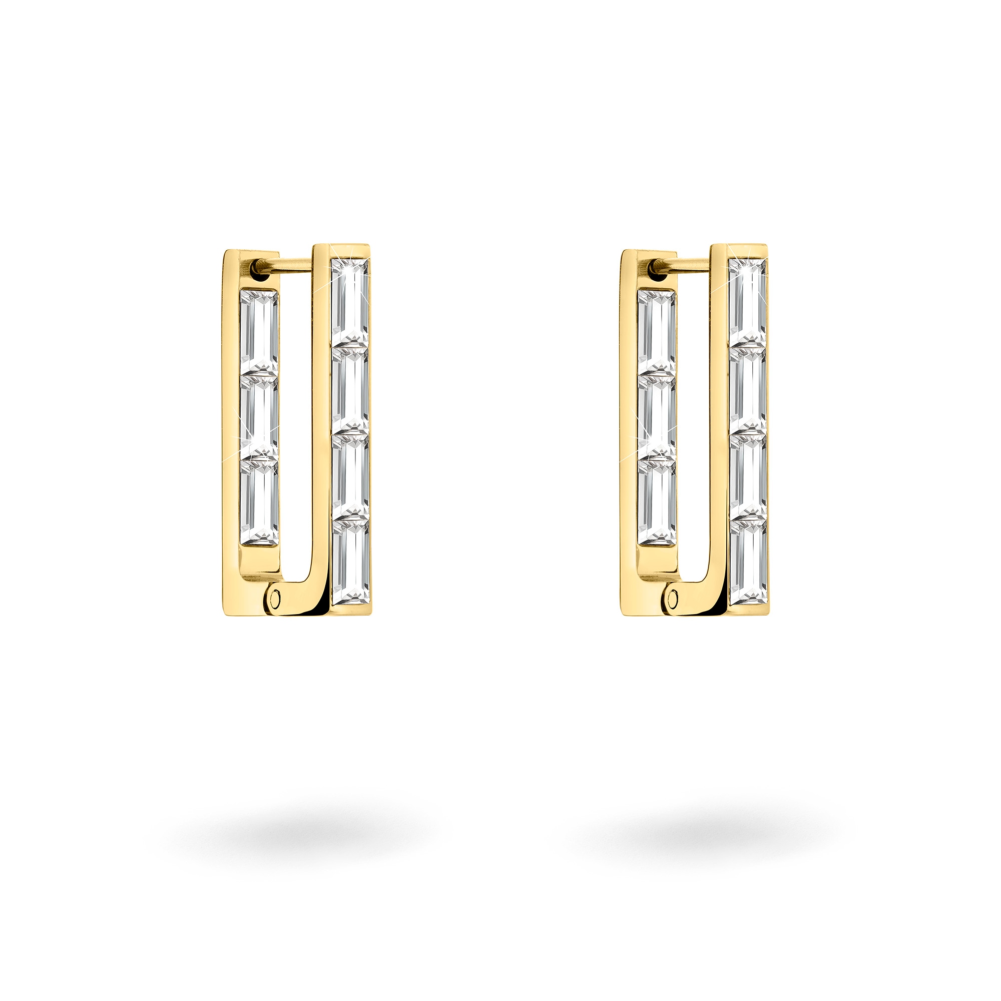 Liebeskind Berlin Paar Creolen »Schmuck Geschenk Edelstahl Ohrringe Sparkling Link, LJ-1464, LJ-1465«, mit Zirkonia (synth.)