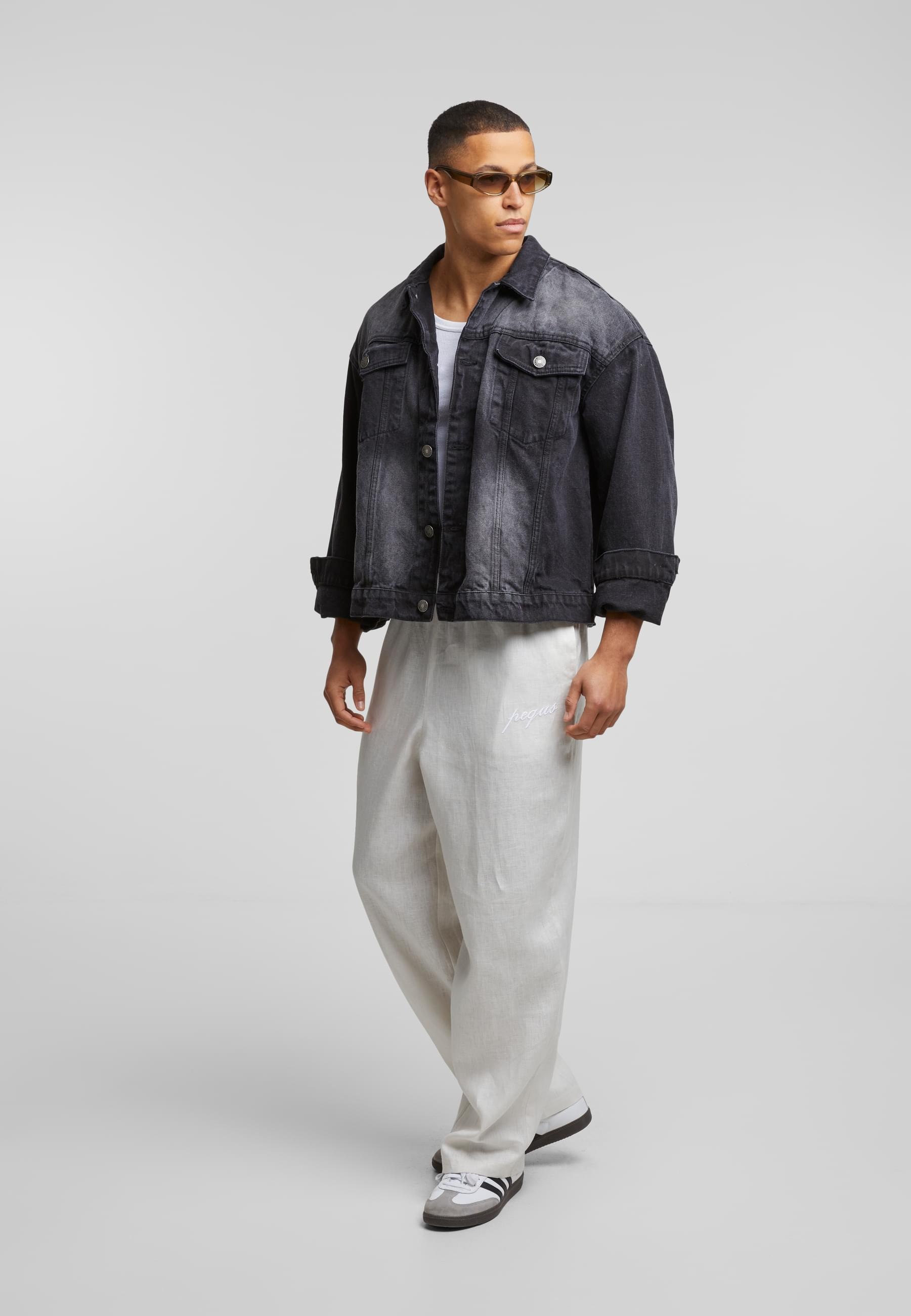 PEQUS Stoffhose »PEQUS PEQUS Logo Linen Pants«