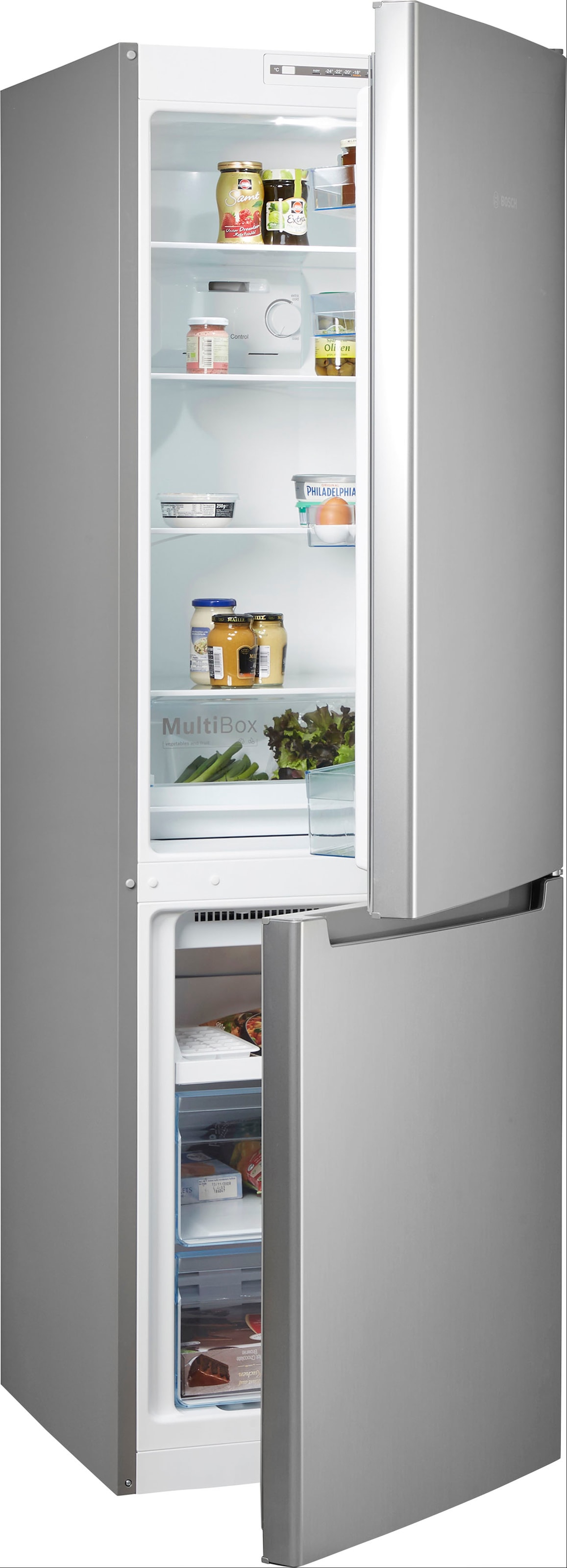 BOSCH Kühl-/Gefrierkombination 2 "KGN36NLEA" 186 hoch 60 breit günstig online kaufen