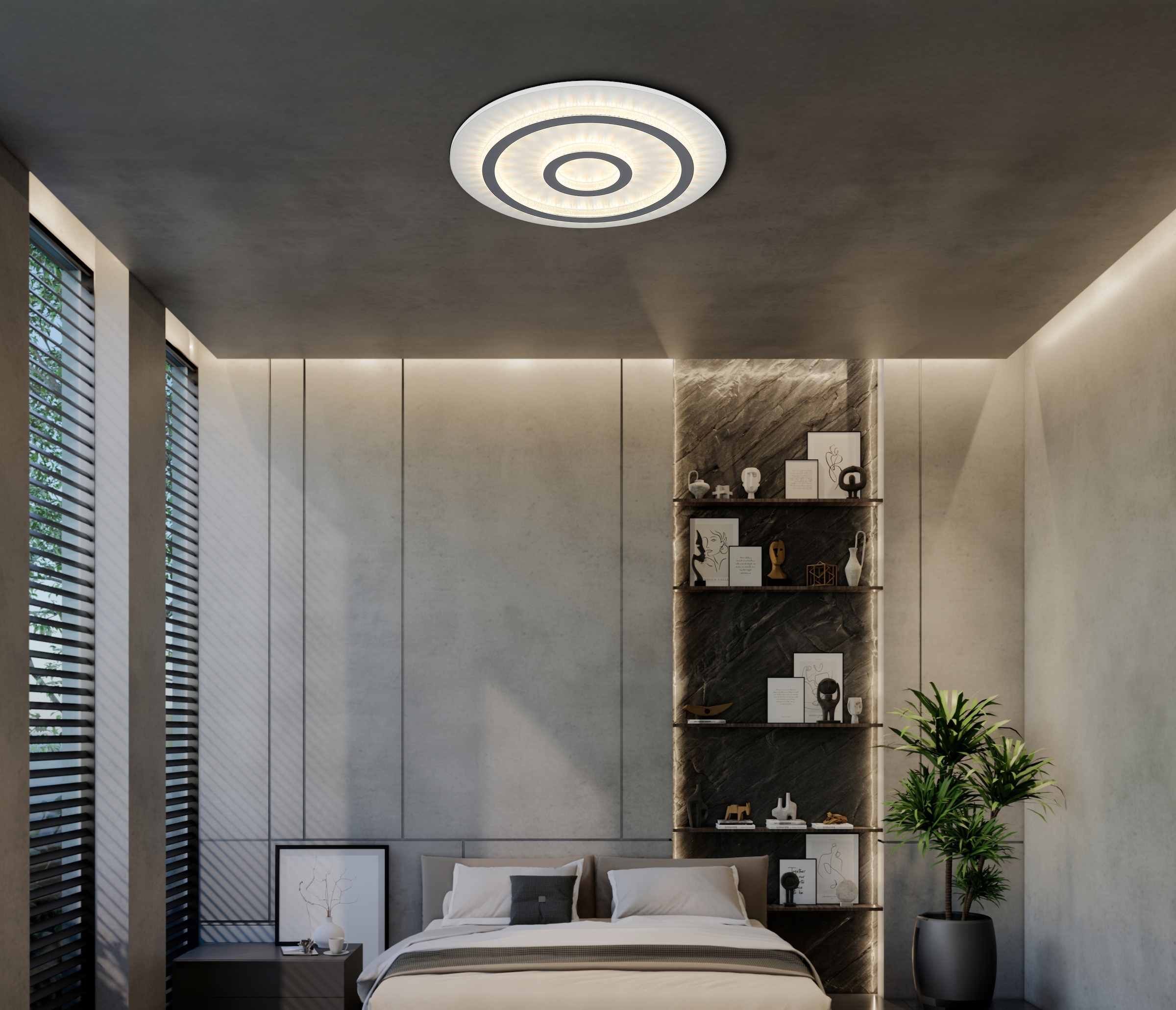 GLOBO LIGHTING Deckenleuchte »JAYDEN« LED-Modul 1 Stk. warmweiß - kaltweiß Deckenlampe Wohnzimmer-Leuchte Schlafzimmer-Leuchte Flur Küche