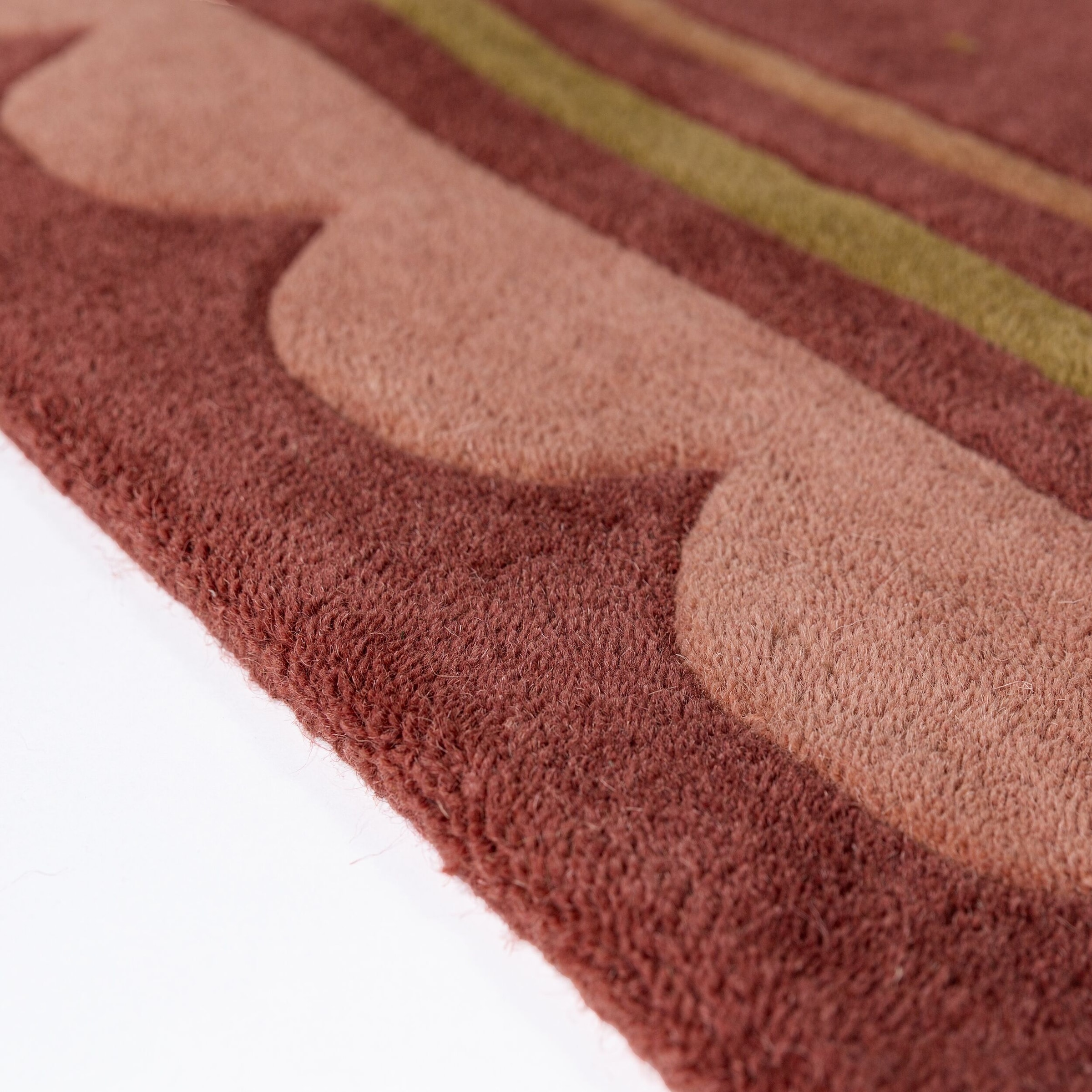 FLAIR RUGS »Lois mit Jakobsmuschelbordüre« rund 10 mm Höhe mit Jakobsmuschelbordüre