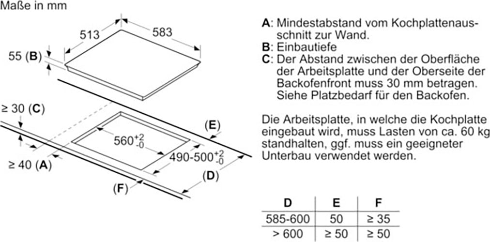 NEFF Flex-Induktions-Herd-Set »EDX456I«, N 30, EDX456I, mit Teleskopauszug nachrüstbar, EasyClean