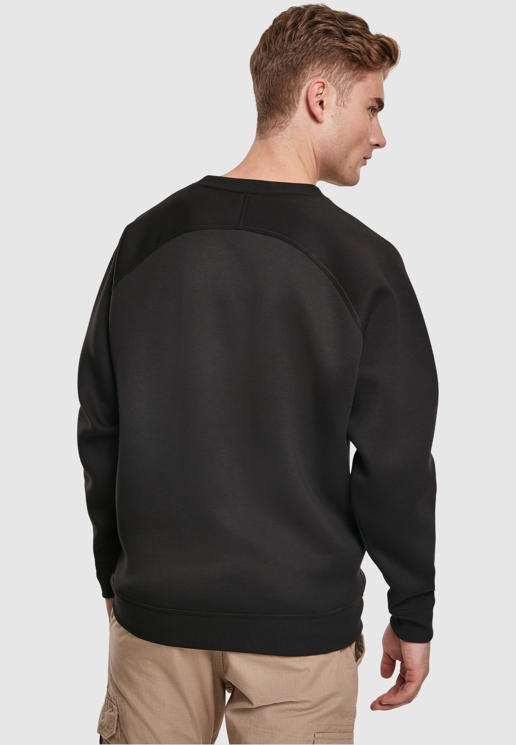 URBAN CLASSICS Rundhalspullover »Urban Classics Herren Raglan Zip Pocket Crew«, (1 tlg.)