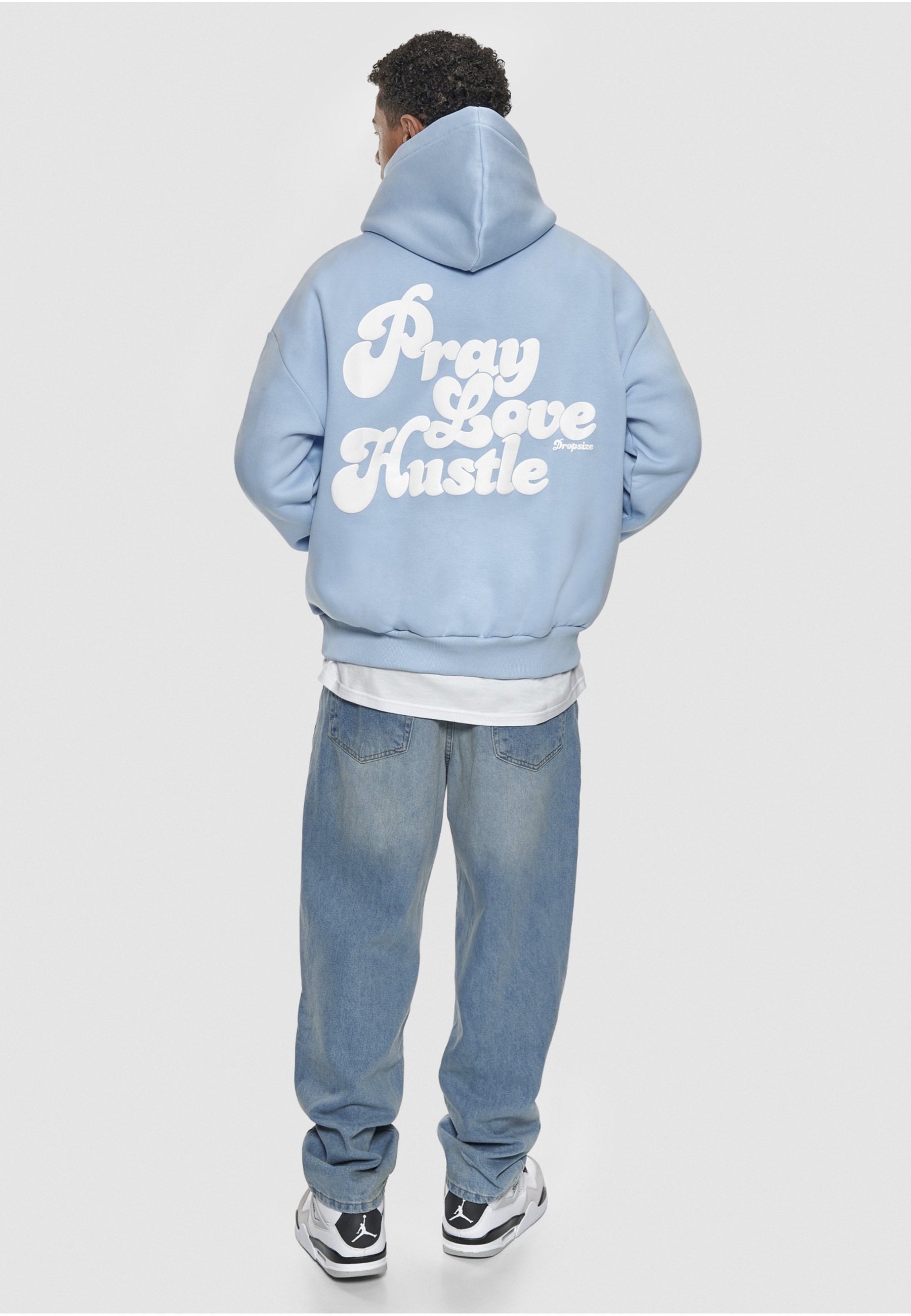 Dropsize Kapuzensweatshirt »Dropsize Herren Dropsize Heavy Oversize Pray Love Hustle Hoodie«, 1 Stk.
