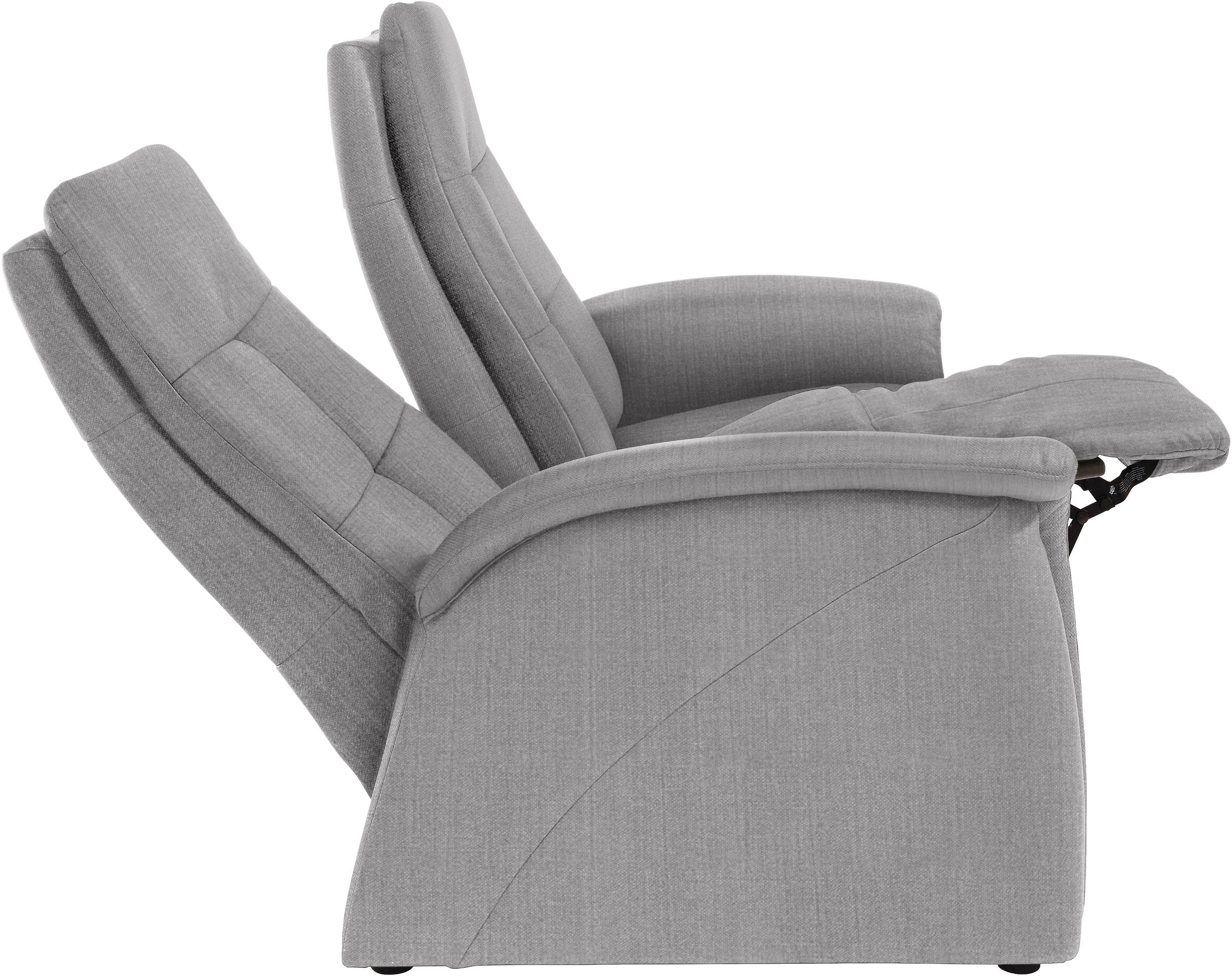 exxpo - sofa fashion Sofa »Tivoli, Kinosofa, bequem und komfortabel durch die Relaxfunktion«, (2-sitzig), schmale Armlehnen