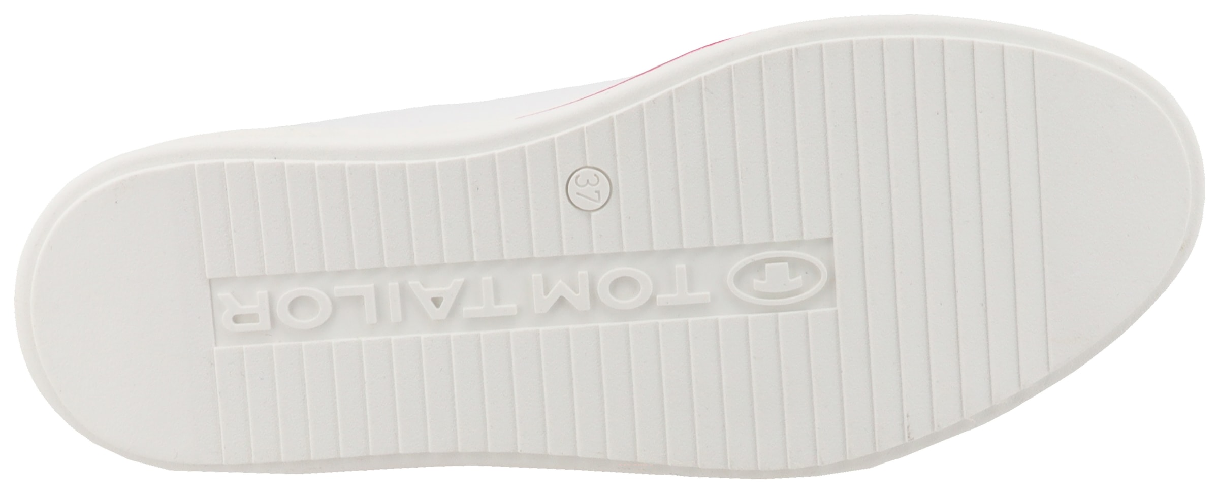 TOM TAILOR Plateausneaker, Halbschuh, Freizeitschuh, Schnürschuh, Kontrastbesatz an der Ferse