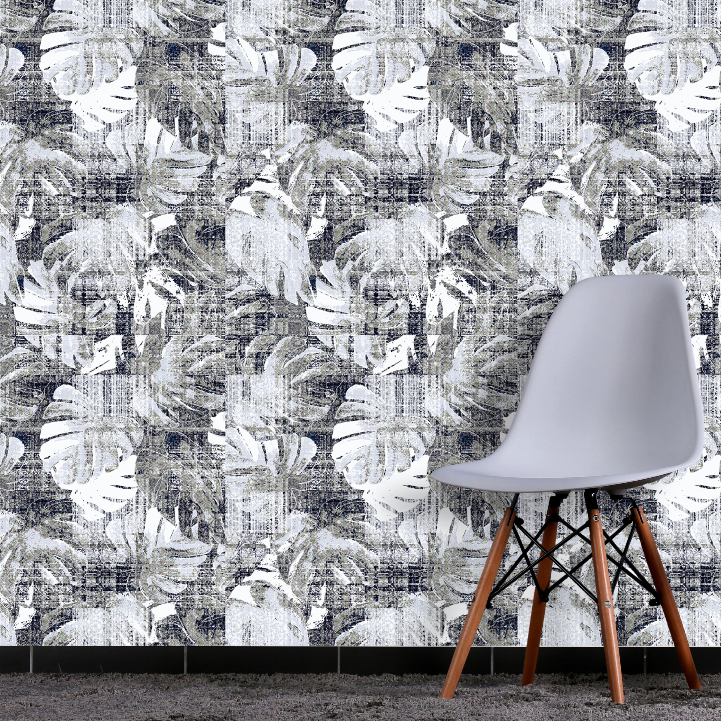 queence Vinyltapete »Doddy«, floral-geblümt-gemustert-Motiv, 90x250cm, selbstklebend, kinderleichte Anbringung, Sticker