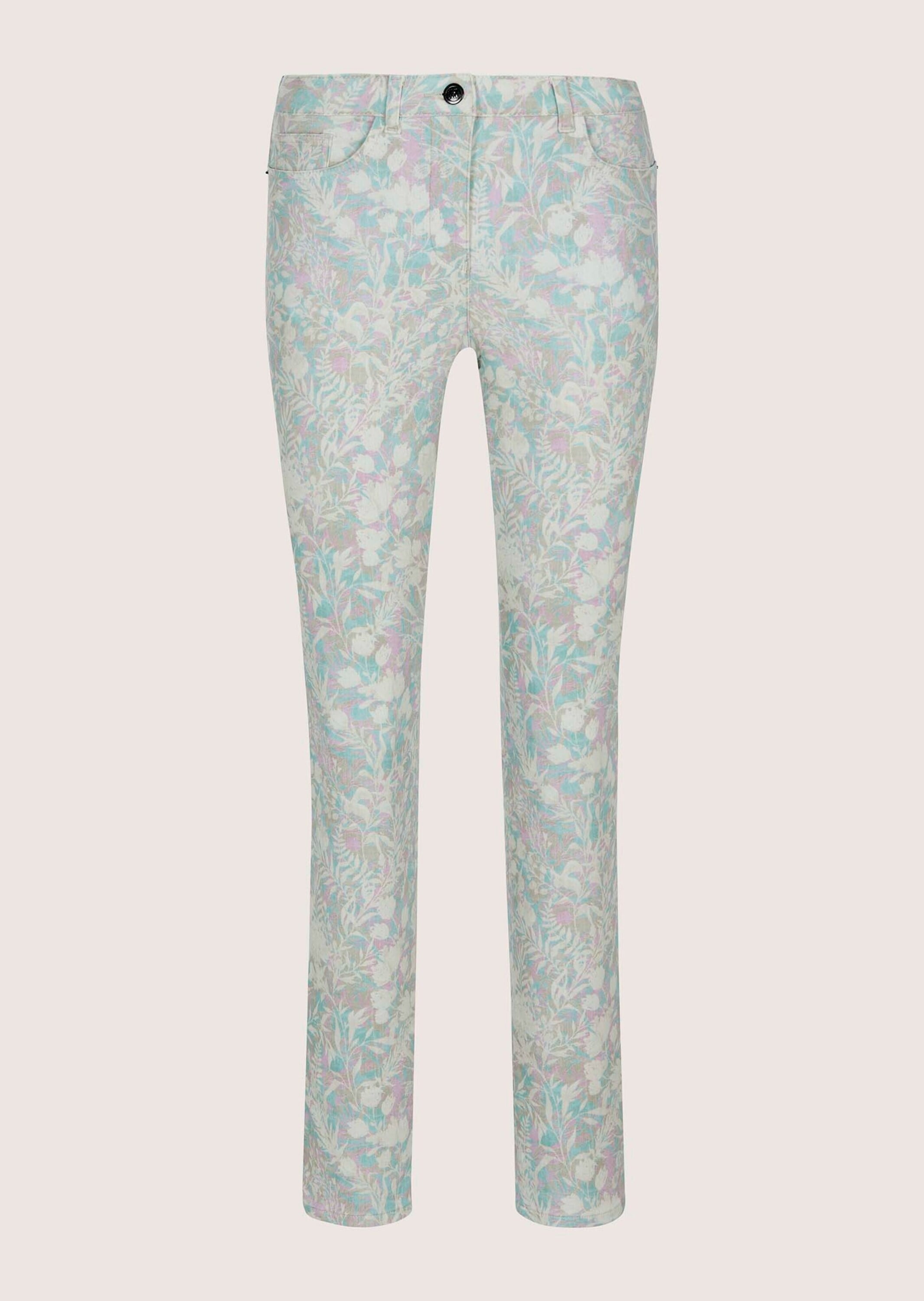 MADELEINE Chinos "Druckhose Baumwollhose mit floralem Print" günstig online kaufen
