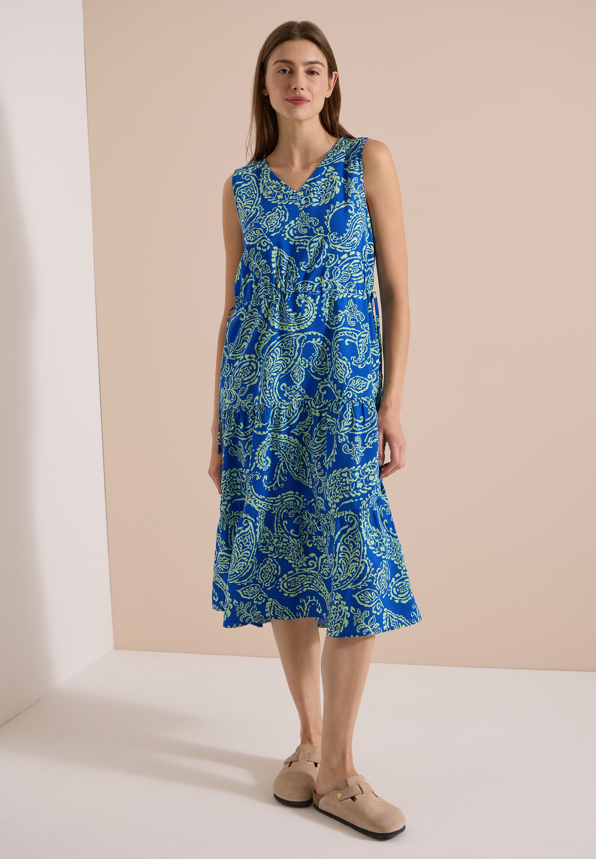 Cecil Midikleid Ohne Taschen mit allover Print