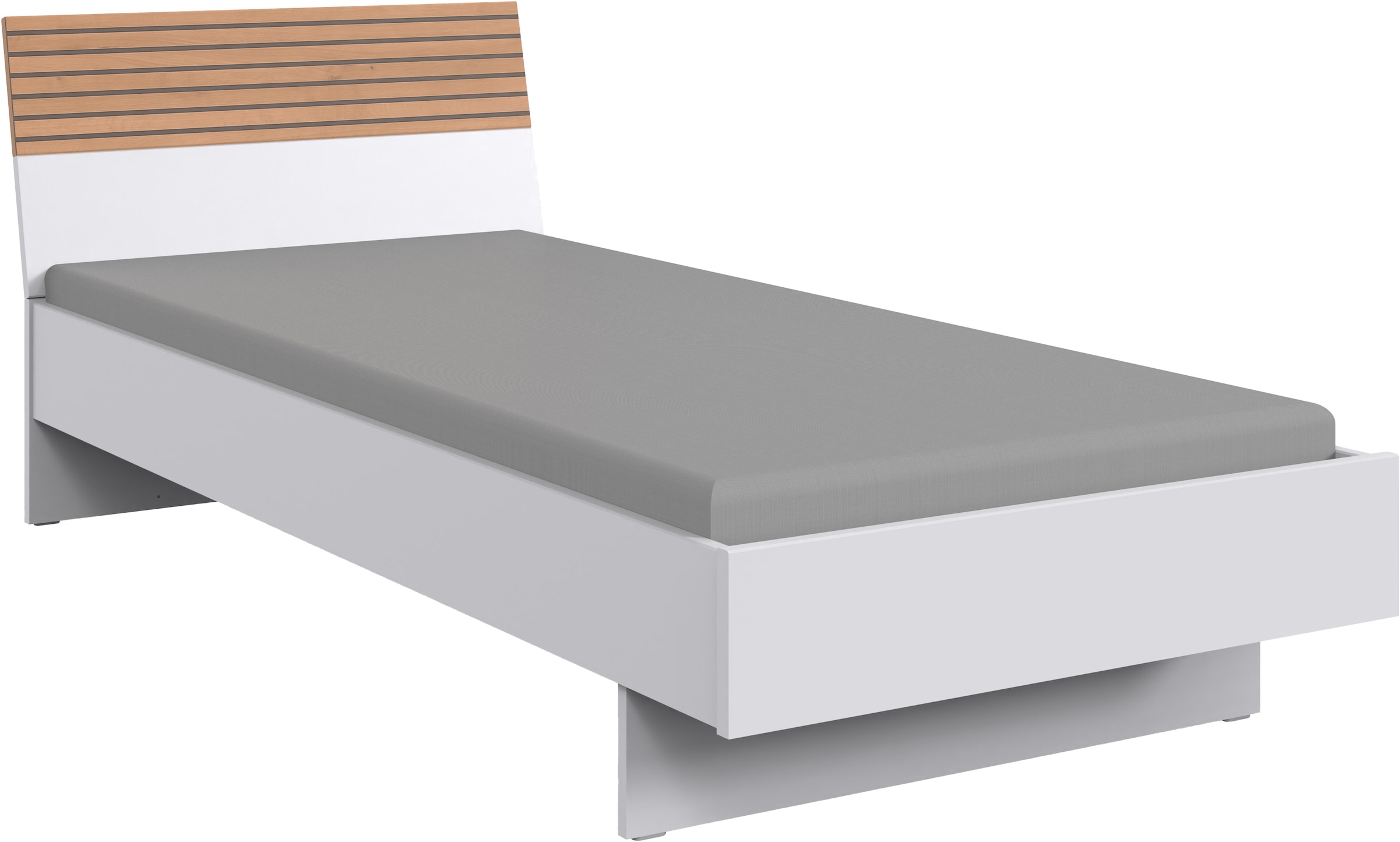 Wimex Bettgestell »Rügen«, Bett mit trendiger Dekorfolie Akkustikpaneel-Optik