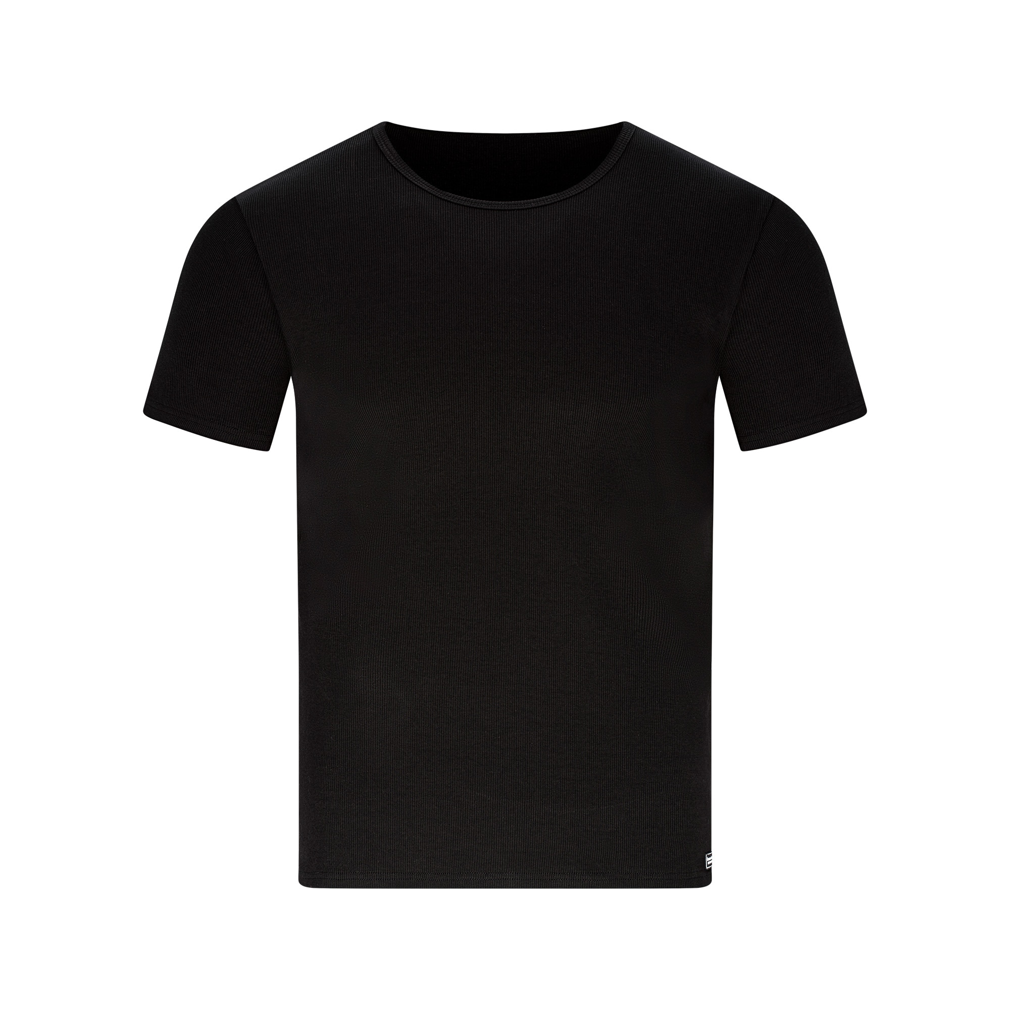 Bruno Banani Rundhalsshirt "FINE RIB" Feinripp, Kurzarm günstig online kaufen
