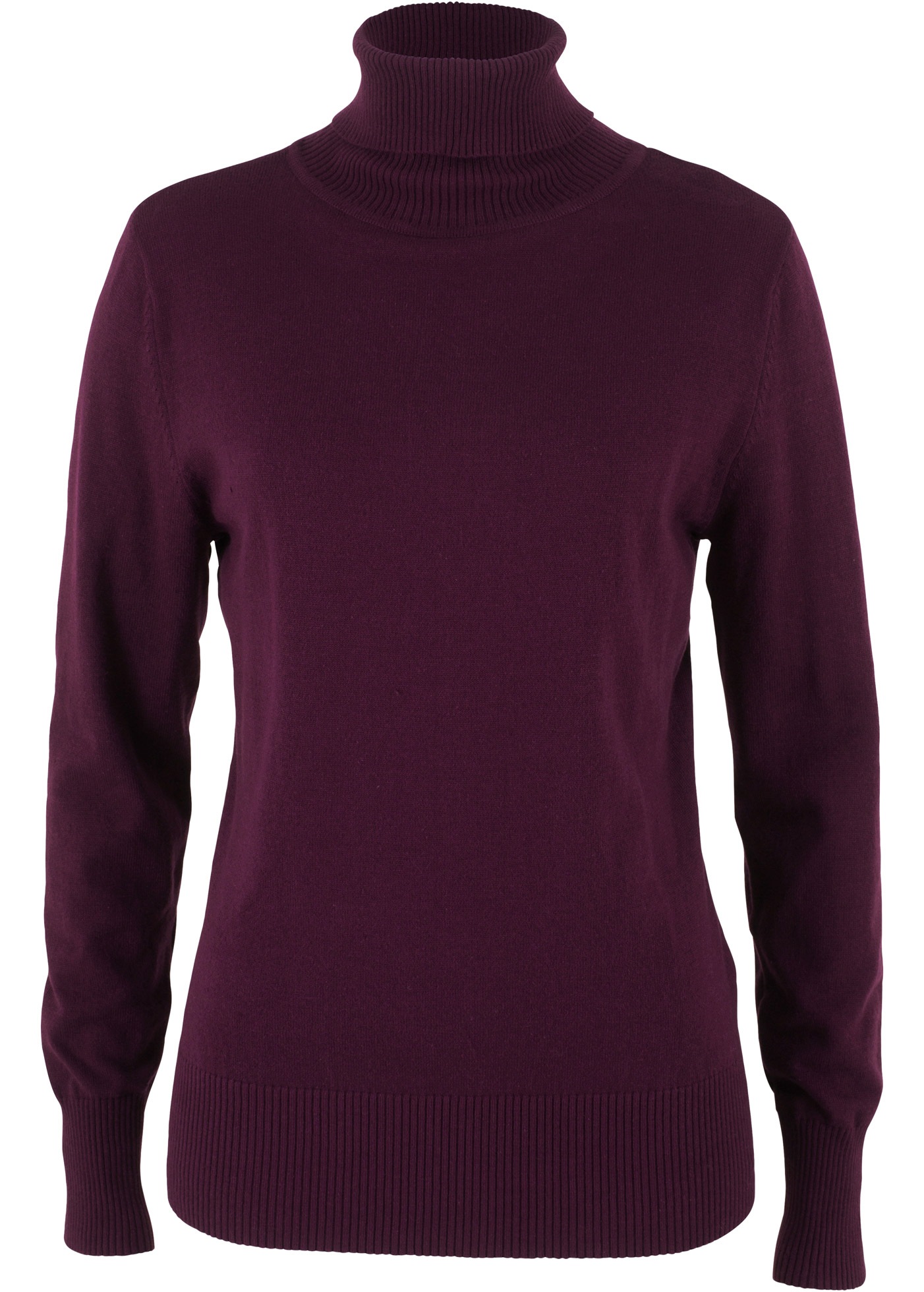 bonprix Rollkragenpullover »Feinstrick-Rollkragenpullover« aus Baumwollmischung, mit hohem Rollkragen, schmale Passform