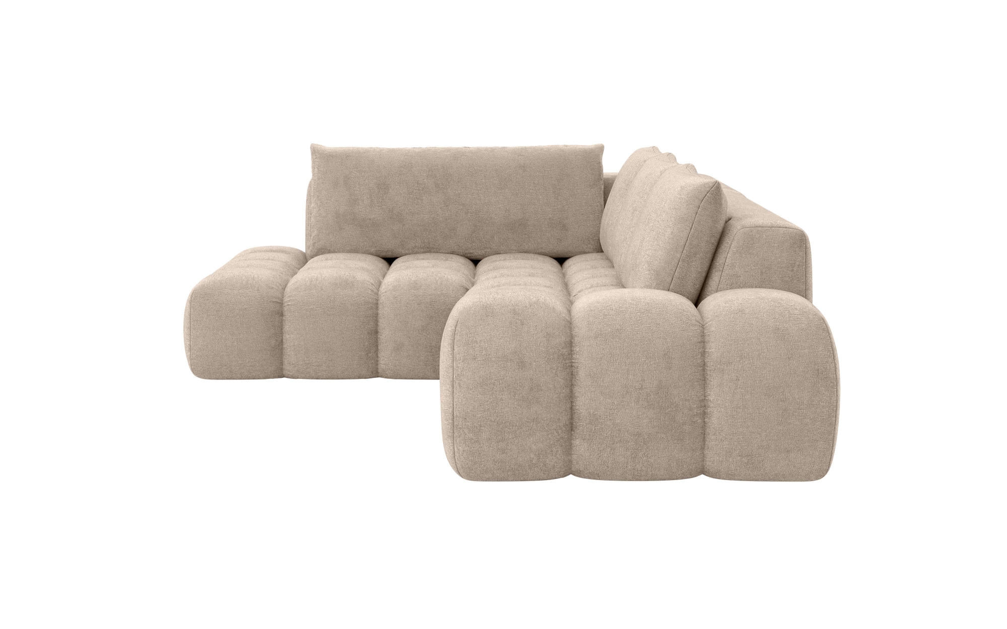 INOSIGN Ecksofa »AZITA klein, L-Form, elegant und bequem Designsofa«, lose Rückenkissen, traumhafte Steppung, Maße B/T/H: 296/176,5/89 cm