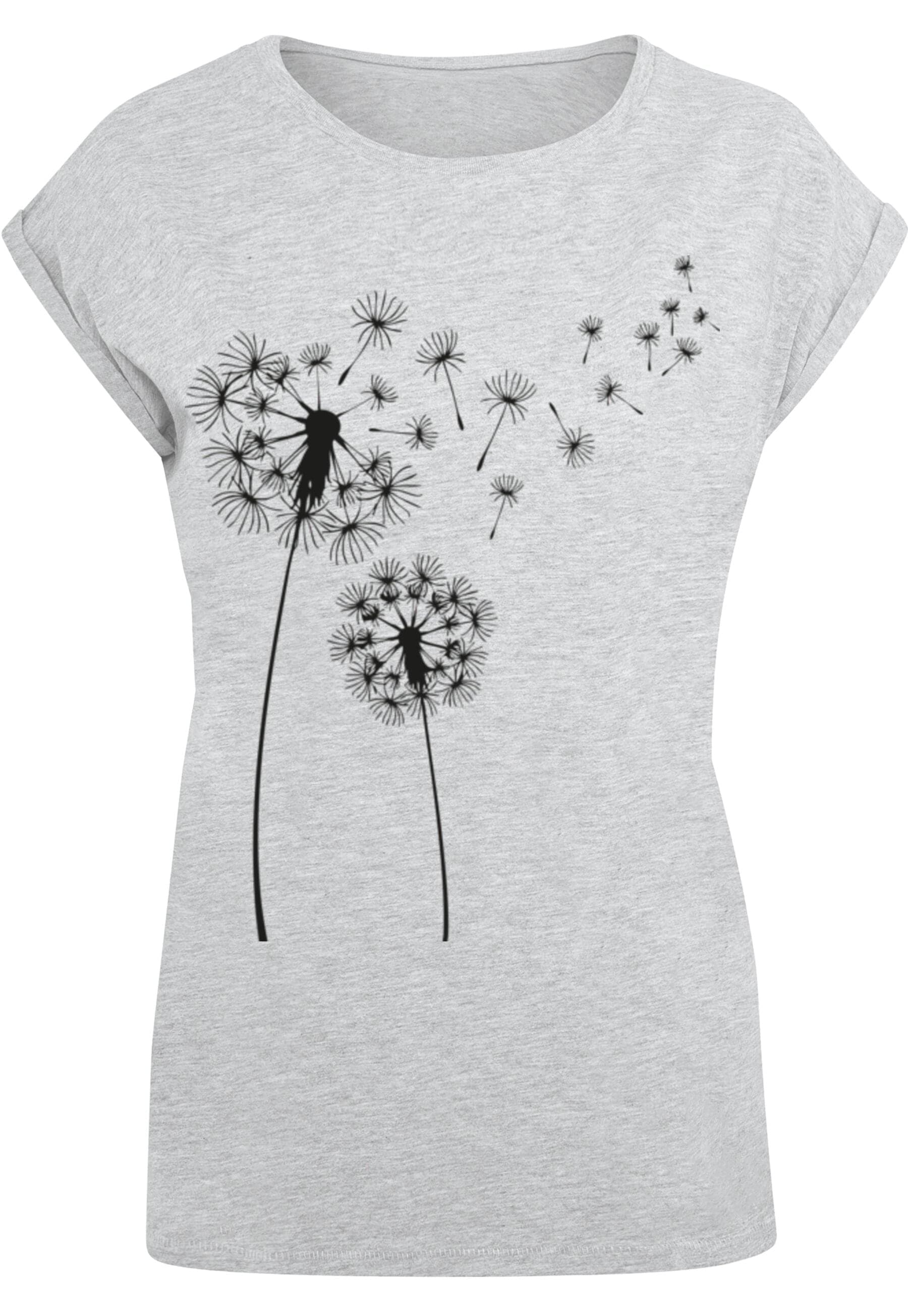 CLOUD 5IVE T-Shirt "CLOUD 5IVE Ladies 77 Pusteblume Grey Tee" 1 Stk. günstig online kaufen