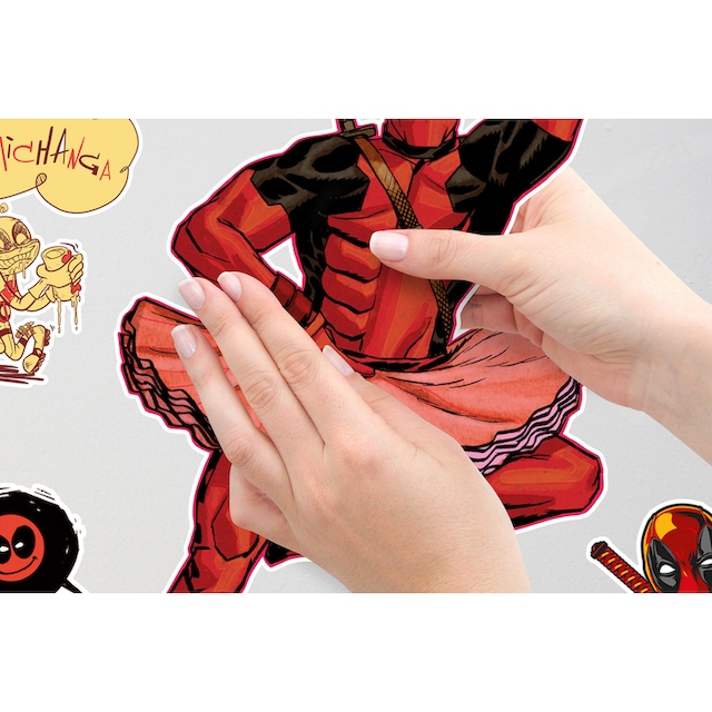 Komar Wandtattoo »Deadpool Derppool«, (10 St.), 50 x 70 cm bestellen | BAUR