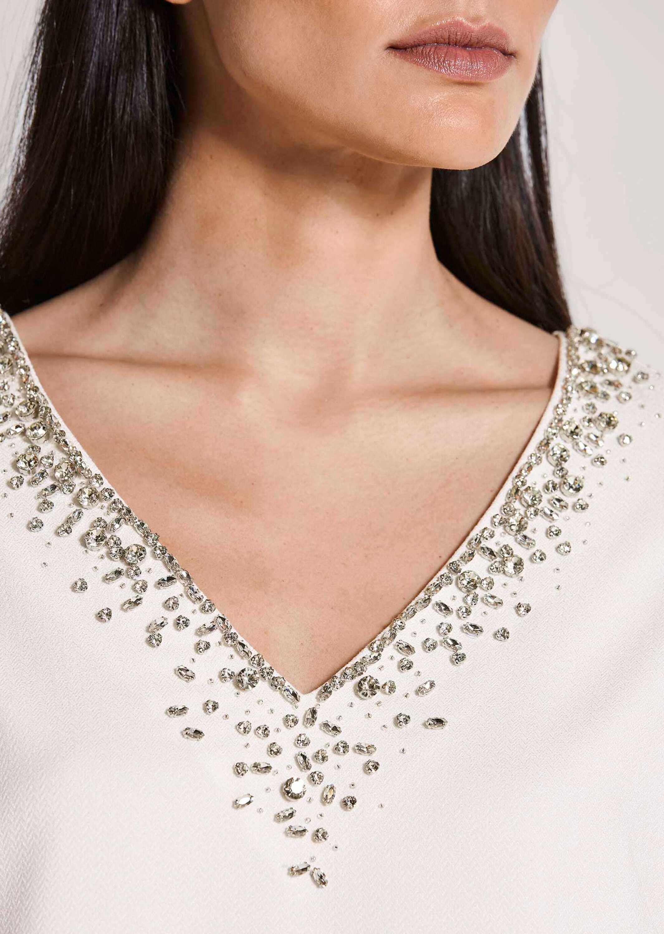 MADELEINE Etuikleid »Etuikleid Businesskleid mit Strass-Details«