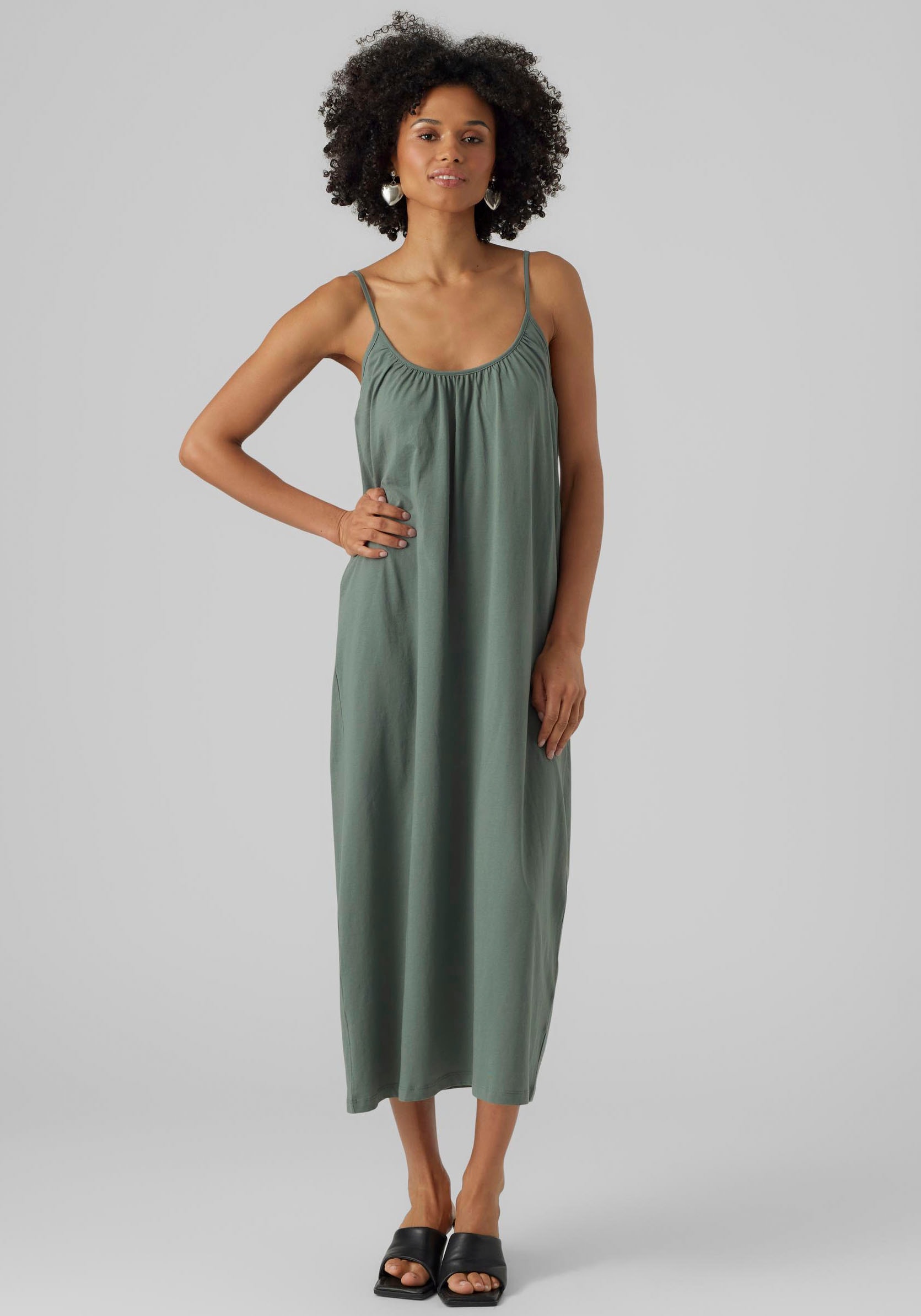 Vero Moda Maxikleid "VMLUNA SINGLET ANKLE DRESS NOOS" Baumwollmischung, reg günstig online kaufen