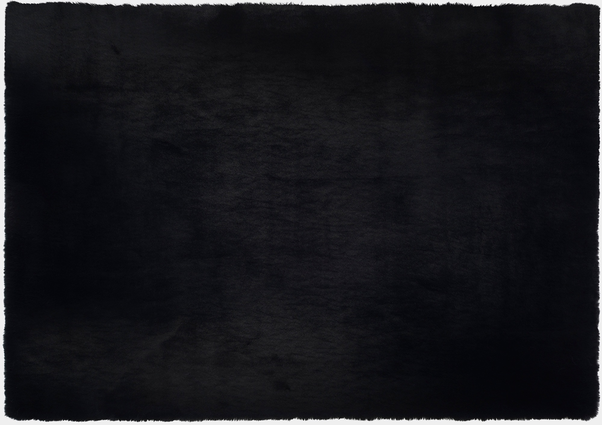 Hochflor-Teppich OCI DIE TEPPICHMARKE "ROCKY SOFT", schwarz, B:200cm H:35mm L:290cm, Polyester, Teppiche, Kunstfell, weich, kuschelig, maschinell gewebt, Kaninchen Haptik 3