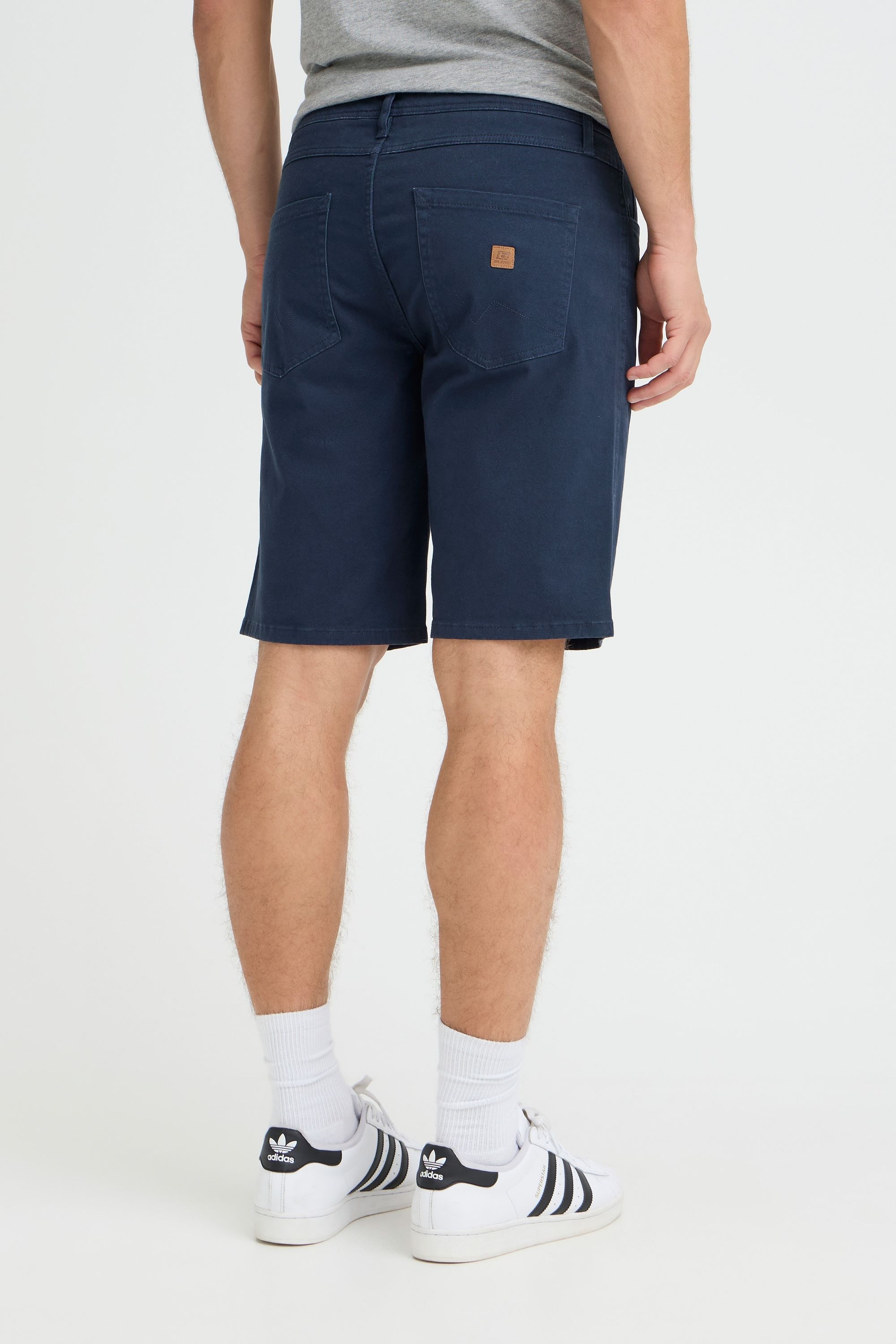 Chinoshorts BLEND "BHTiros", Herren, Gr. XL, US-Größen, marineblaus, Twill, 98% Baumwolle, 2% Elasthan, unifarben, normal normal, Hosen Chinoshorts, Casual Chinoshorts im 5-Pocket-Stil 6