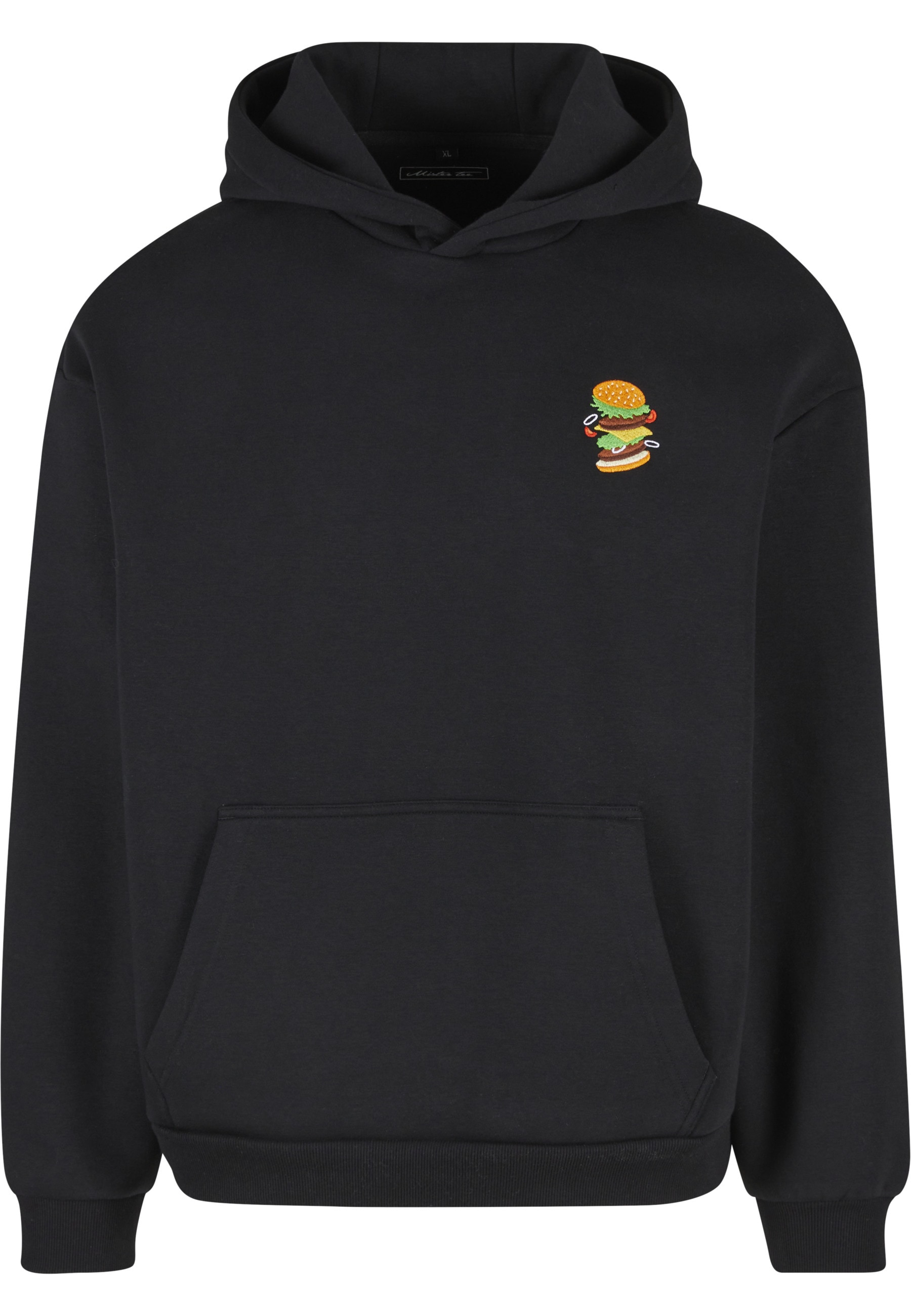 MisterTee Kapuzenpullover "MisterTee Burger EMB Fluffy Hoody" 1 Stk. günstig online kaufen