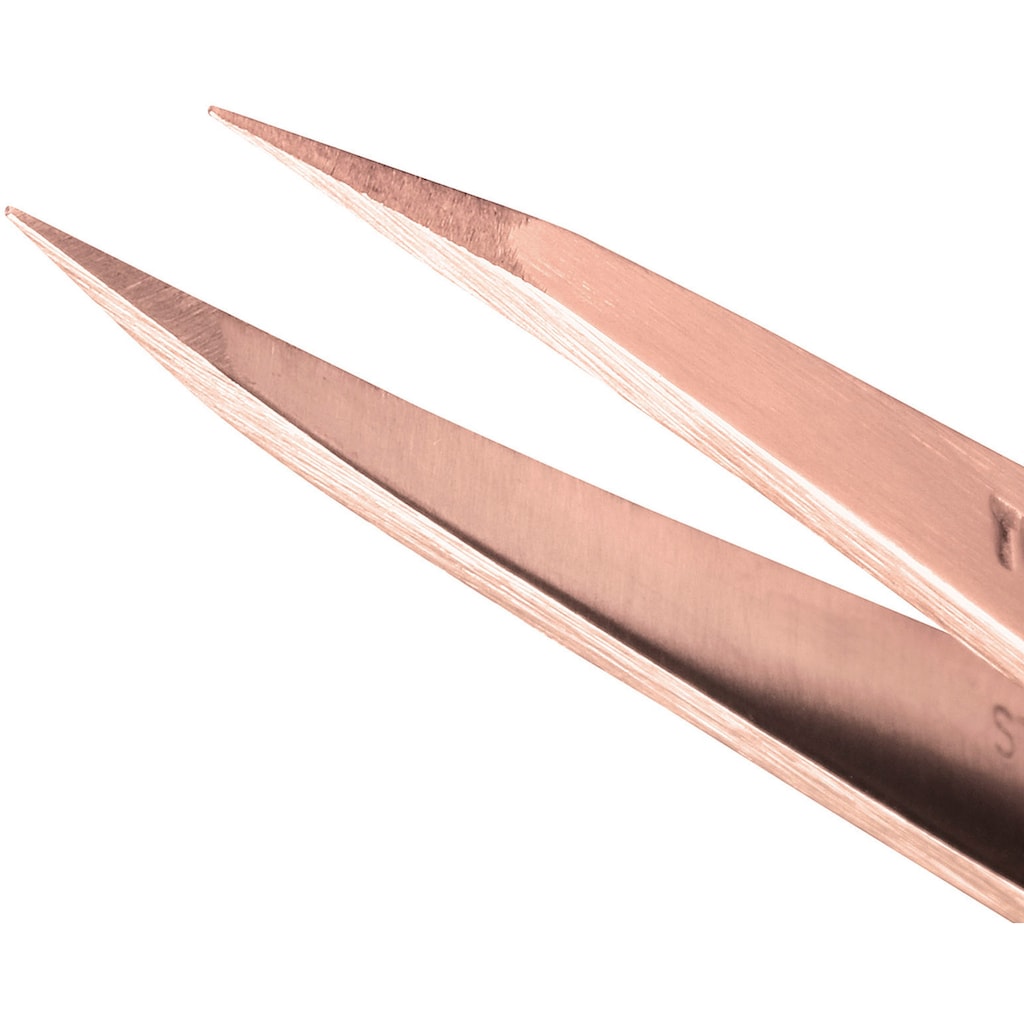 TWEEZERMAN Augenbrauenpinzette »ROSE GOLD PETITE TWEEZE SET«