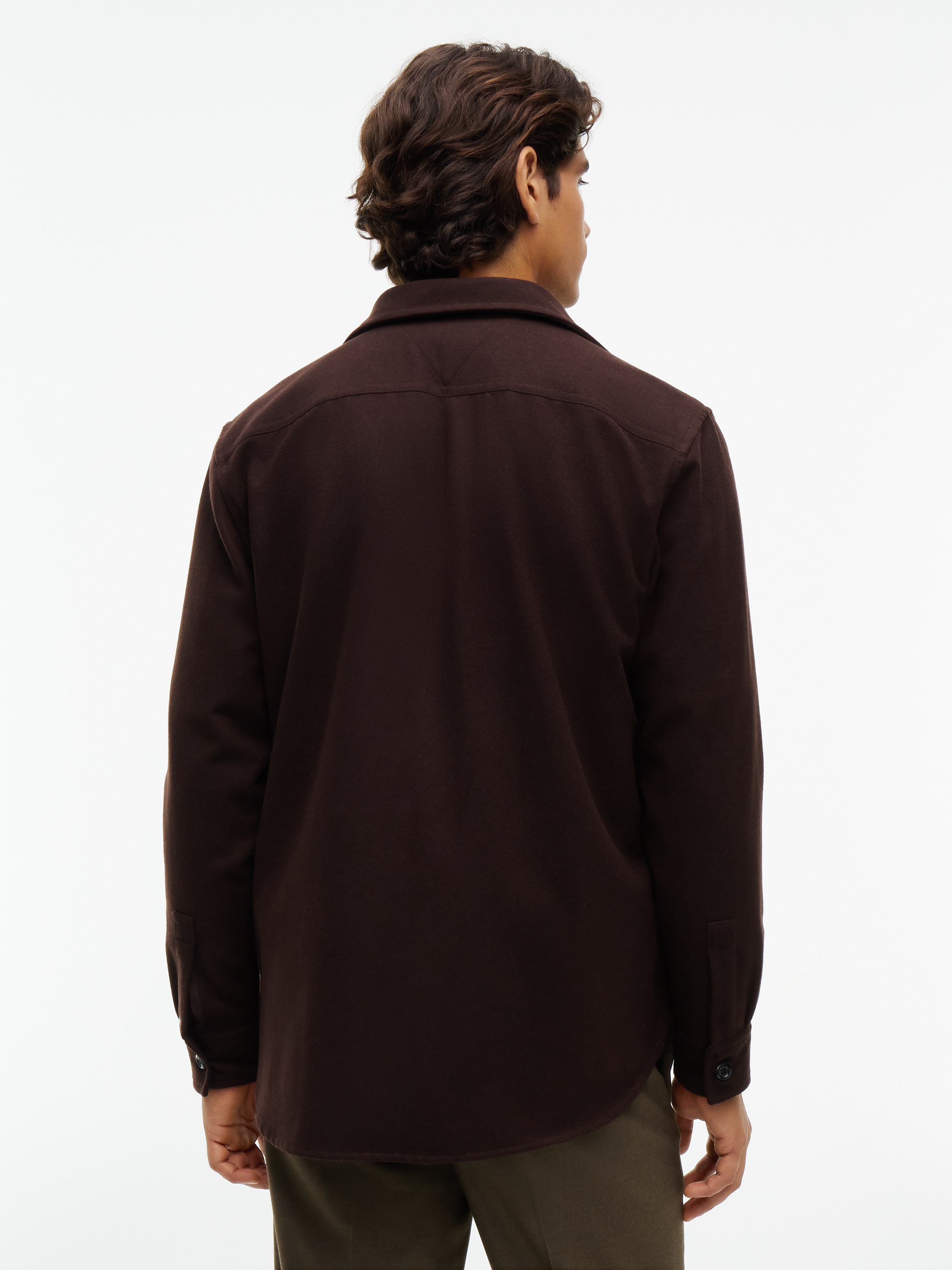 Tommy Hilfiger Langarmhemd »CPO CLASSIC FIT ICON COLLAR« mit Wolle, Relaxed Fit