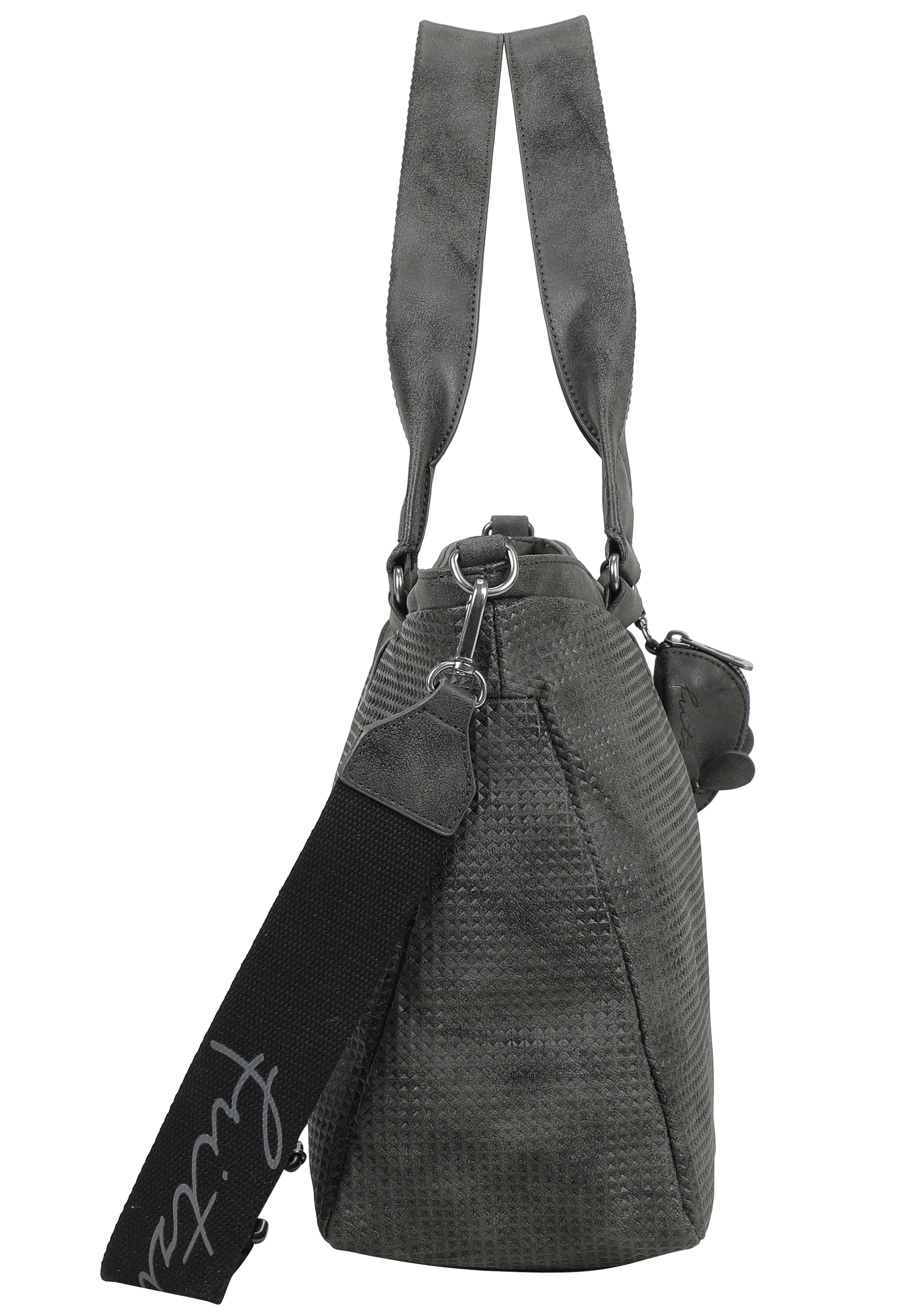 Fritzi aus Preußen Henkeltasche »Joly Waffly Black«, mit kleiner Retro-Pocket-Maus extra