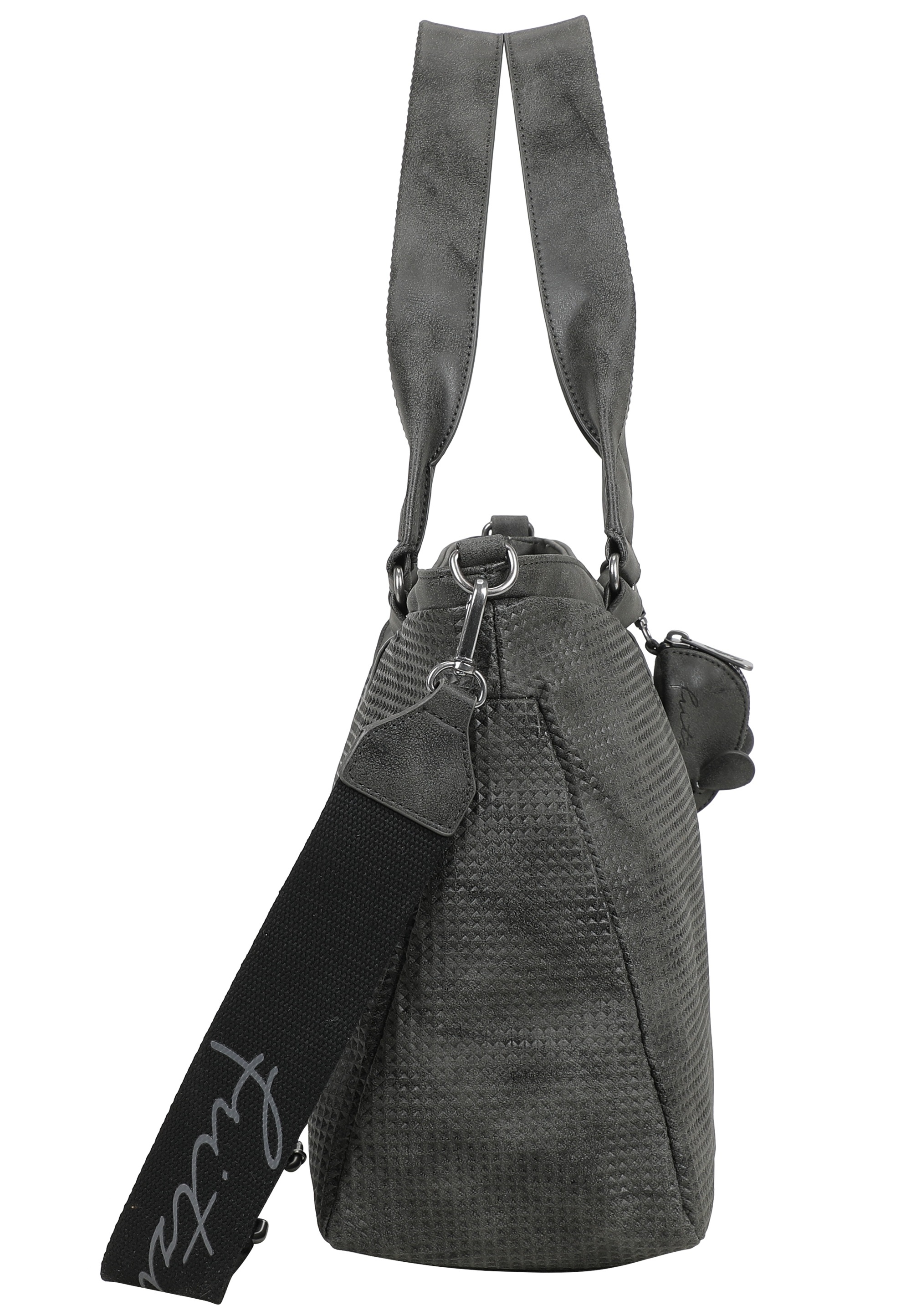 Fritzi aus Preußen Henkeltasche "Joly Waffly Black", mit kleiner Retro-Pock günstig online kaufen