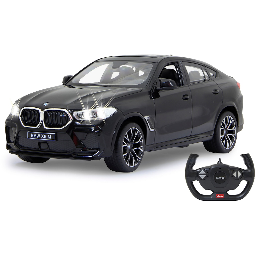 Jamara RC-Auto »Deluxe Cars, BMW X6 M 1:14, schwarz - 2,4 GHz«, mit LED-Lichtern