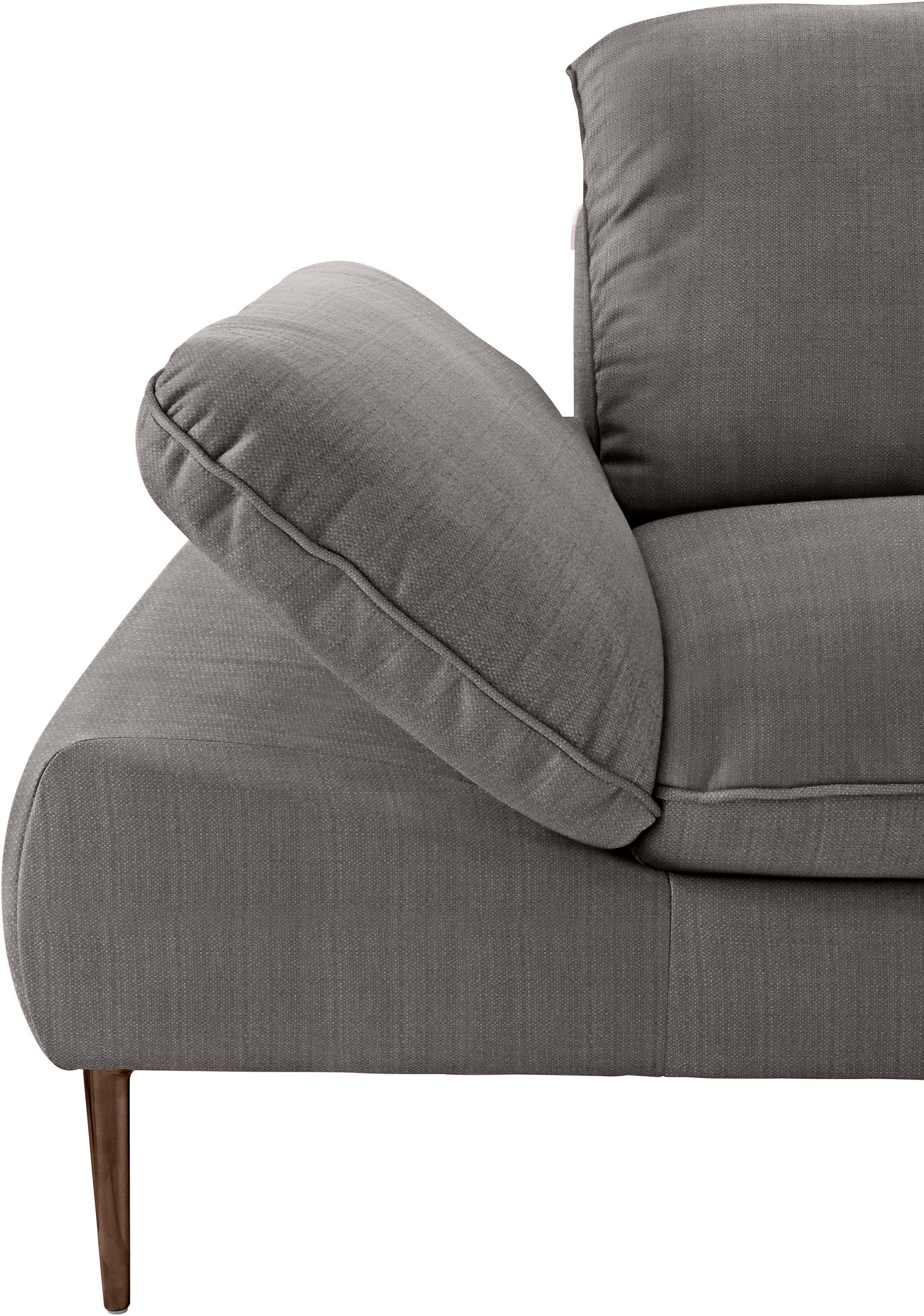 W.SCHILLIG Ecksofa »enjoy&MORE, Designsofa, bequem, zeitlos und elegant, L-Form«, Sitztiefenverstellung, Füße bronze pulverbeschichtet, Breite 310 cm